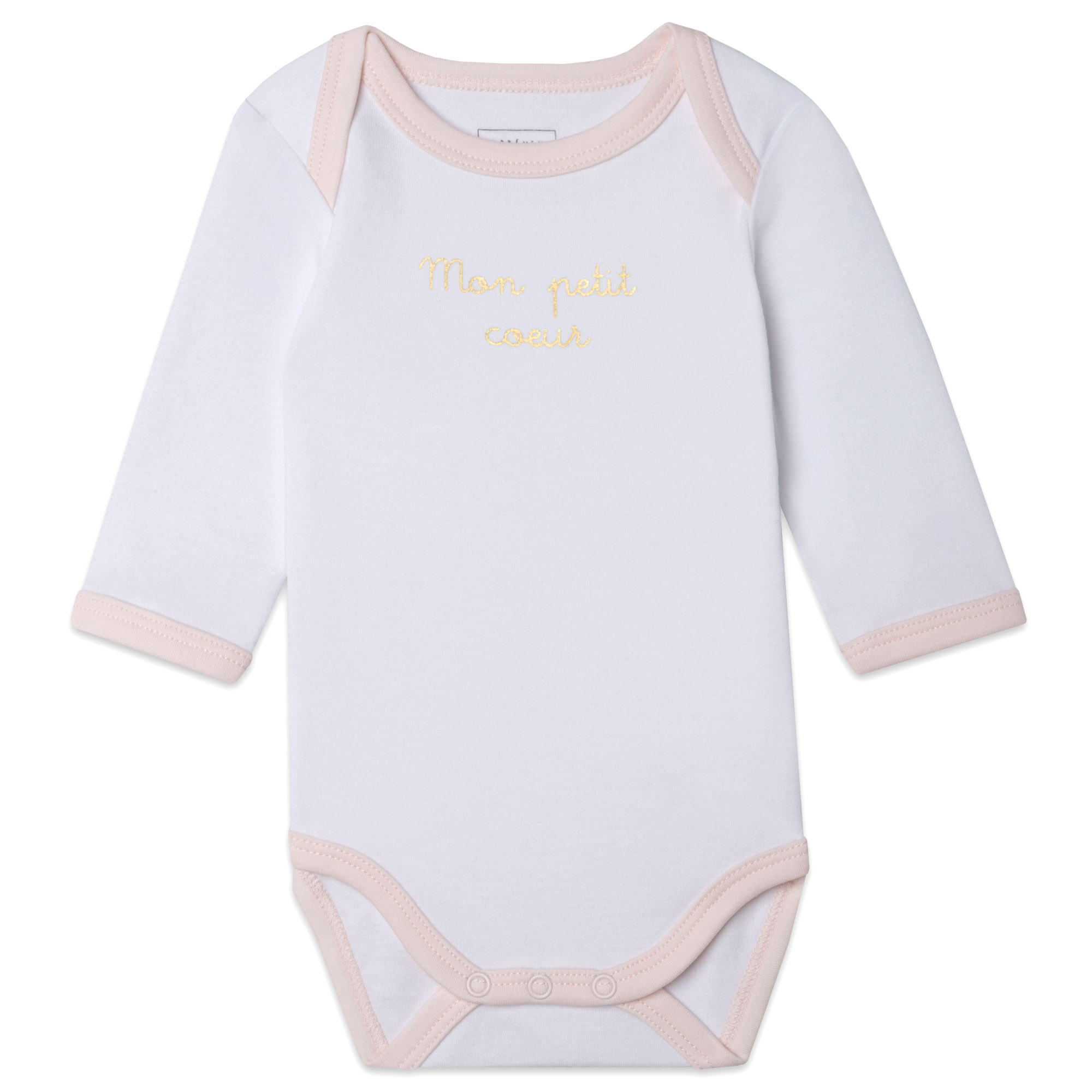 Set of 2 cotton onesies CARREMENT BEAU for GIRL