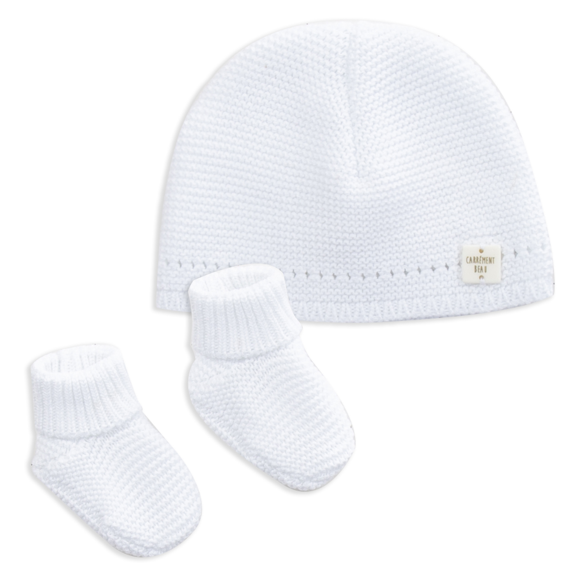 Beanie and booties set CARREMENT BEAU for BOY