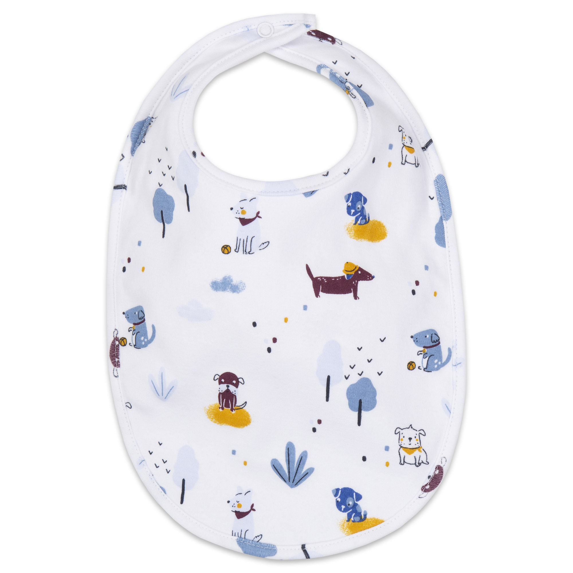 Set of 2 bibs in gift bag CARREMENT BEAU for BOY