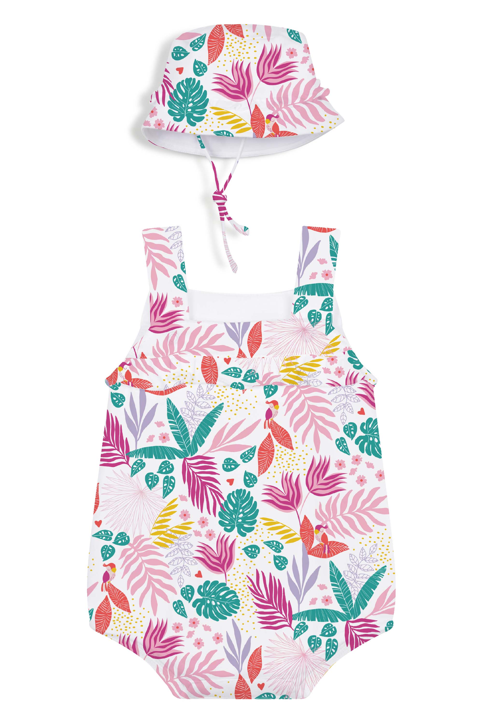 Short playsuit and hat CARREMENT BEAU for GIRL
