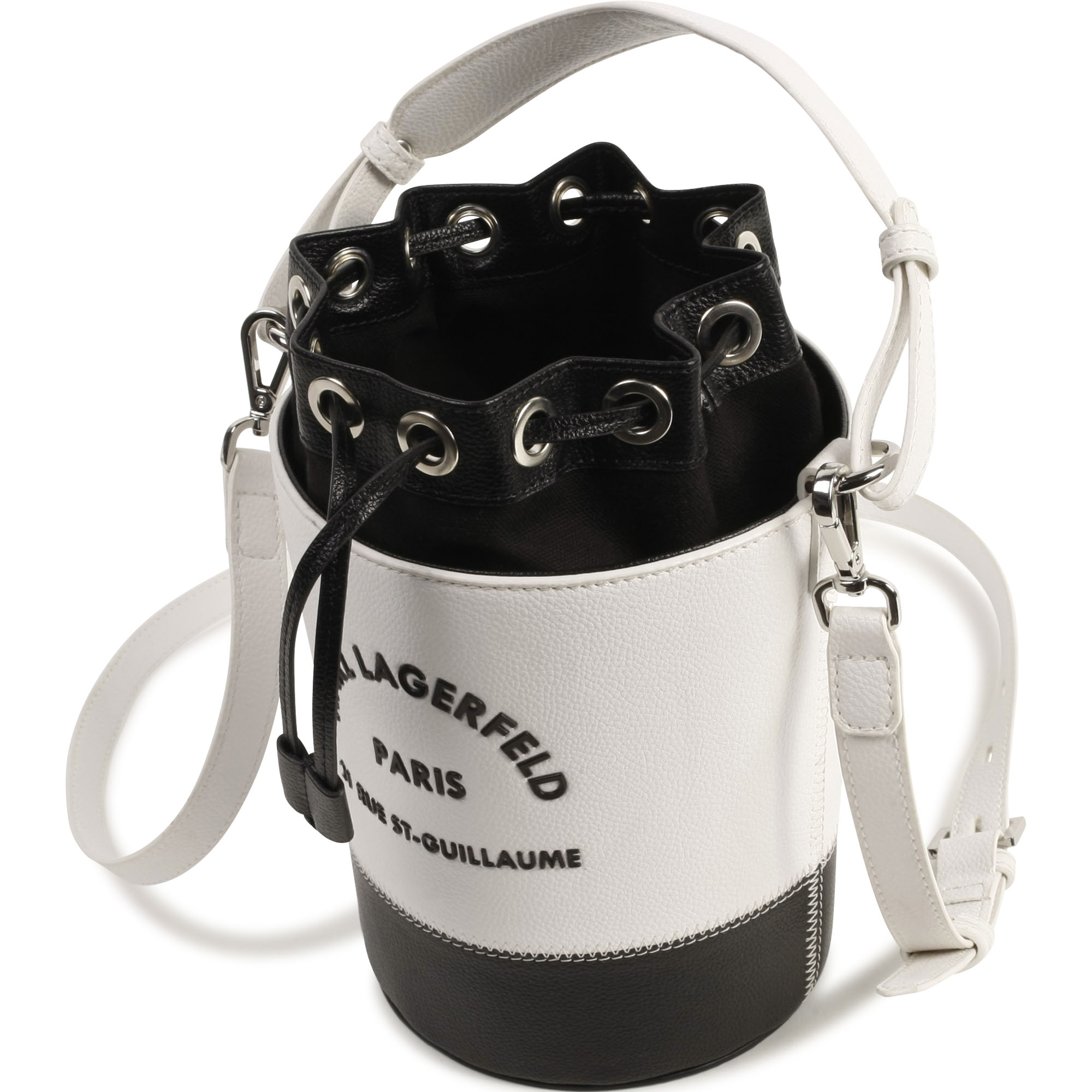 Two-tone grained bucket bag KARL LAGERFELD KIDS for GIRL