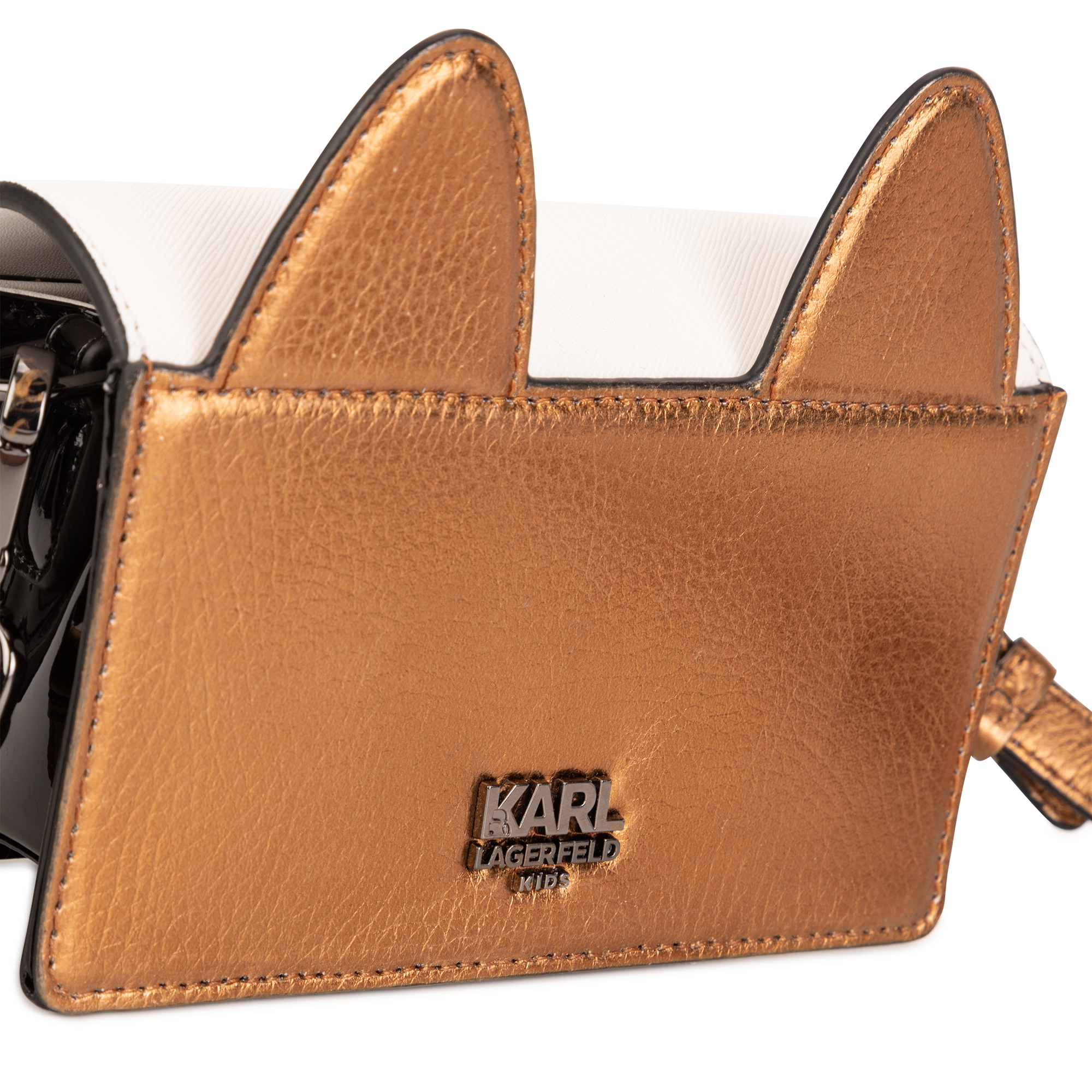 KARL LAGERFELD Girls Gold Choupette Handbag | Junior Couture UK