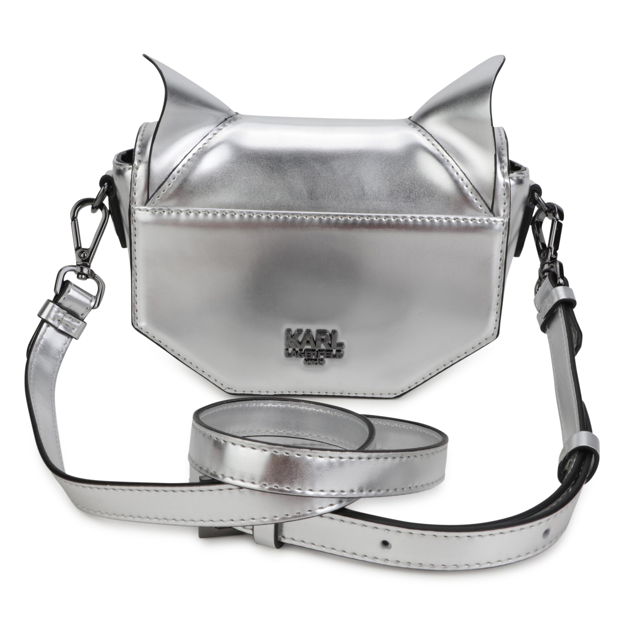 Shiny cat's head shoulder bag KARL LAGERFELD KIDS for GIRL