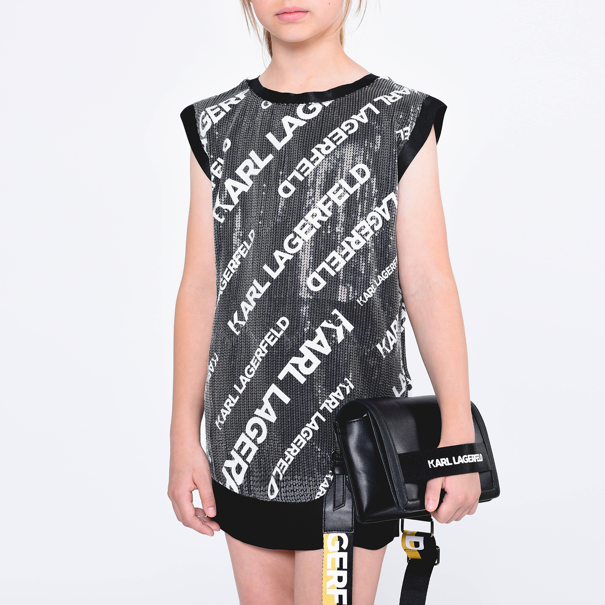 Shoulder bag with logo KARL LAGERFELD KIDS for GIRL