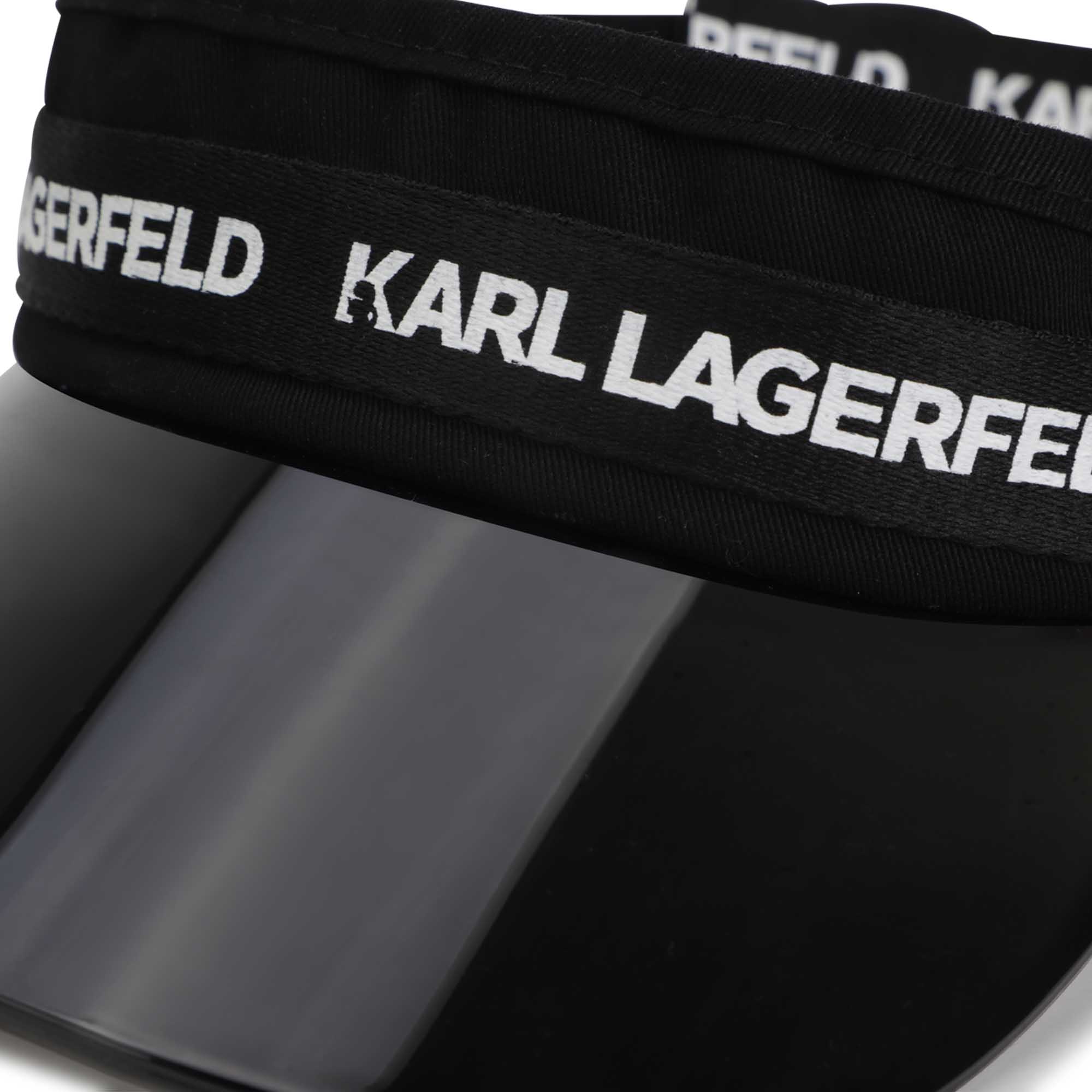 Visor with logo trim KARL LAGERFELD KIDS for GIRL