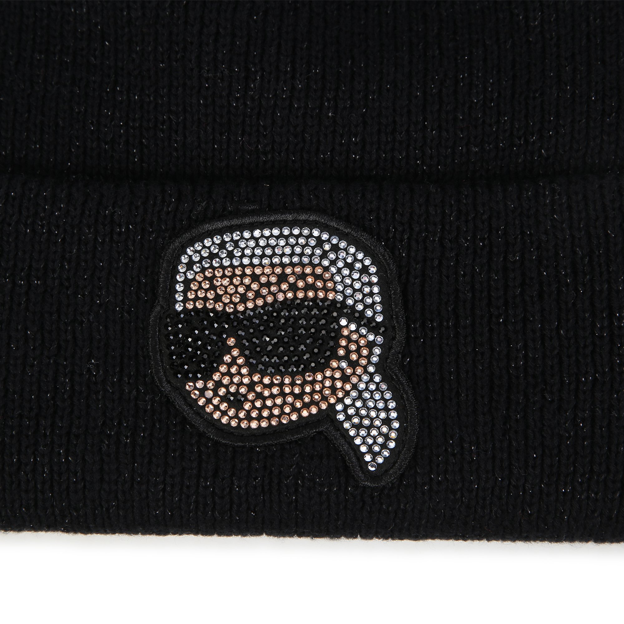 Hat with rhinestone patch KARL LAGERFELD KIDS for GIRL