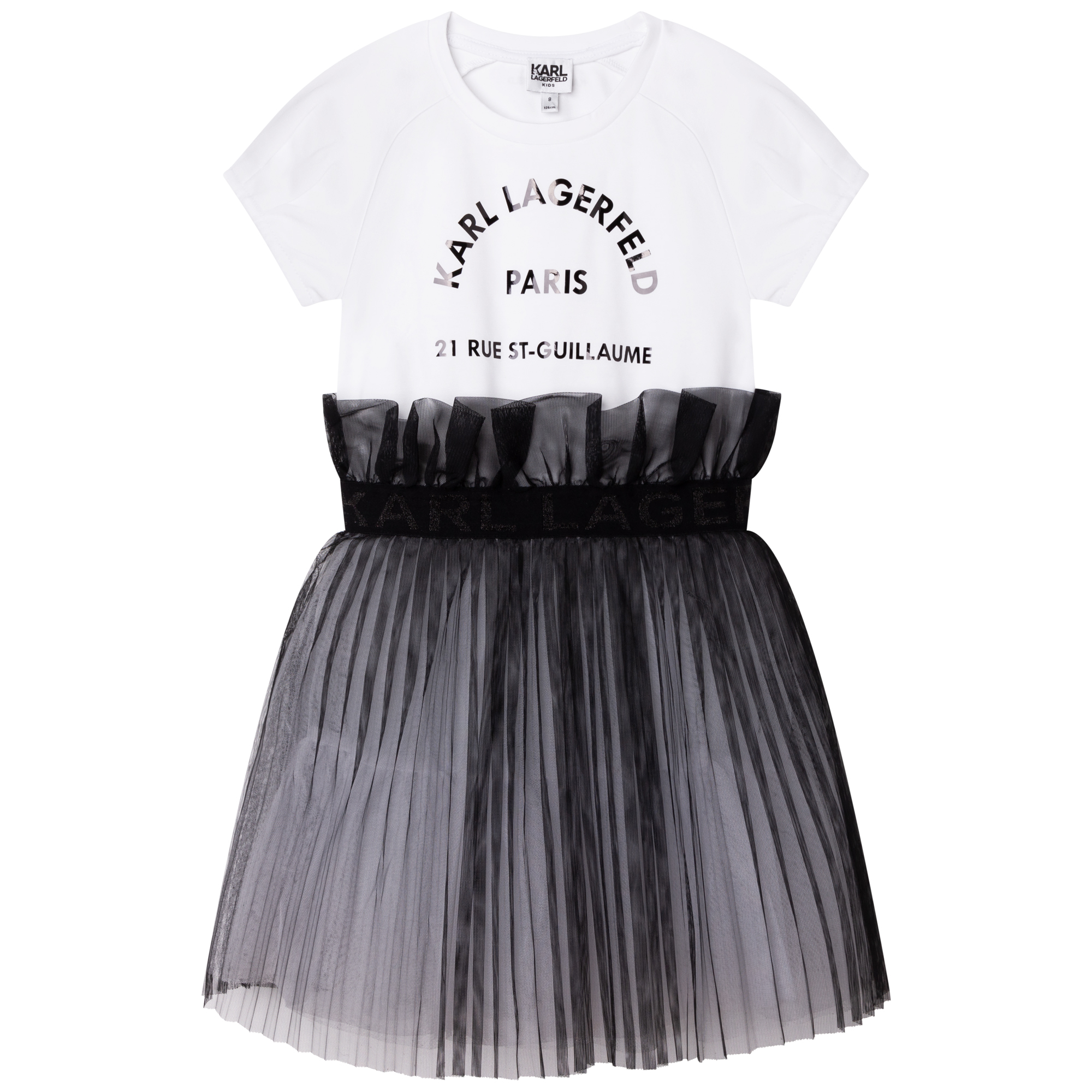 KARL LAGERFELD KIDS Robe manches courtes FILLE 6A Noir