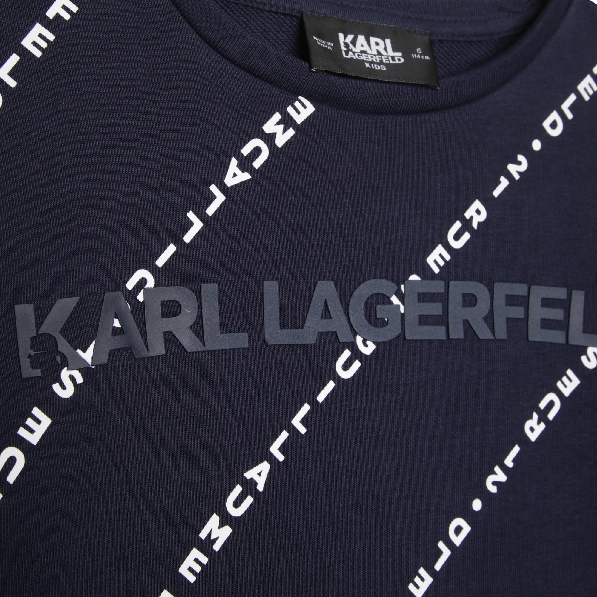 Printed sweatshirt dress KARL LAGERFELD KIDS for GIRL