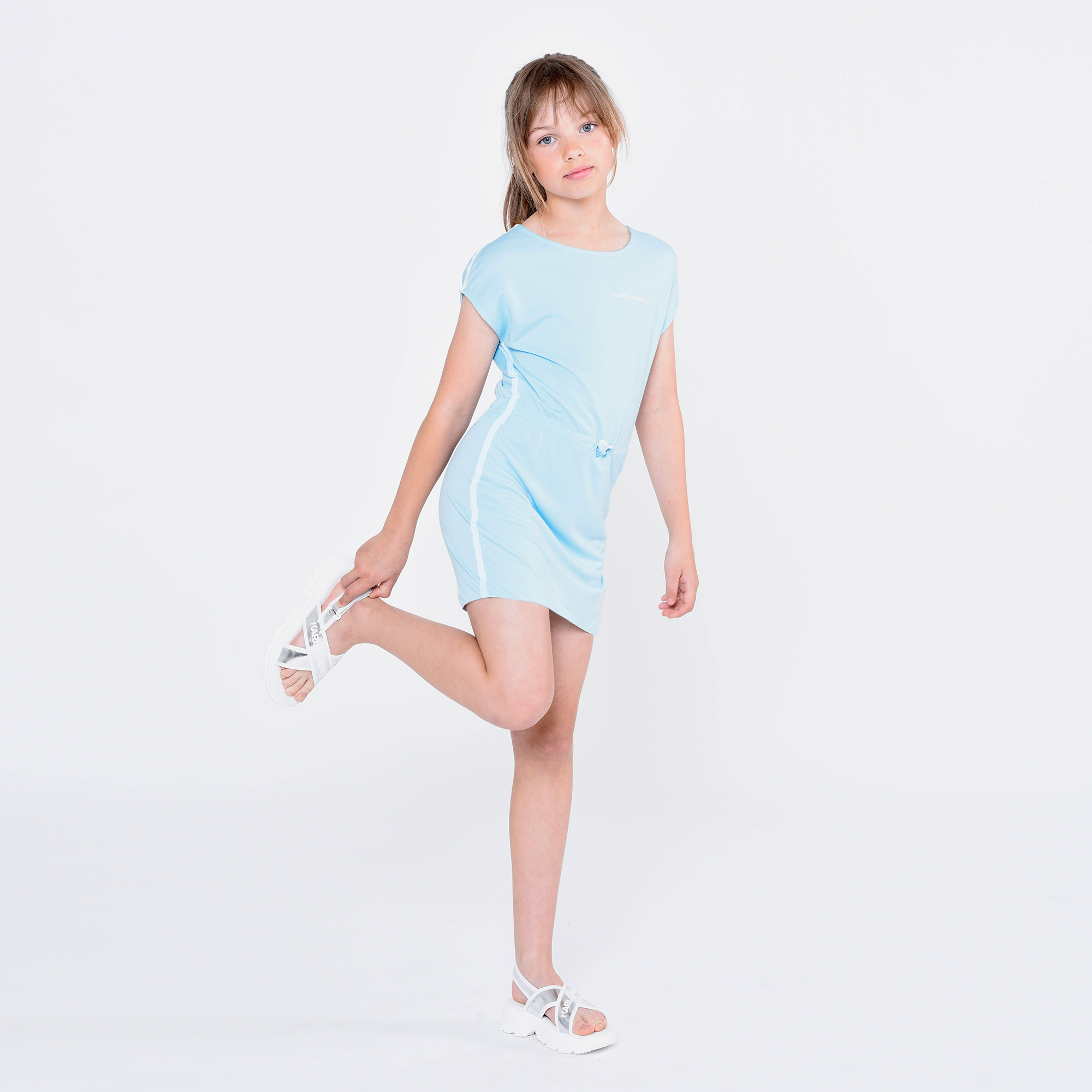 Dress with elasticated waist KARL LAGERFELD KIDS for GIRL