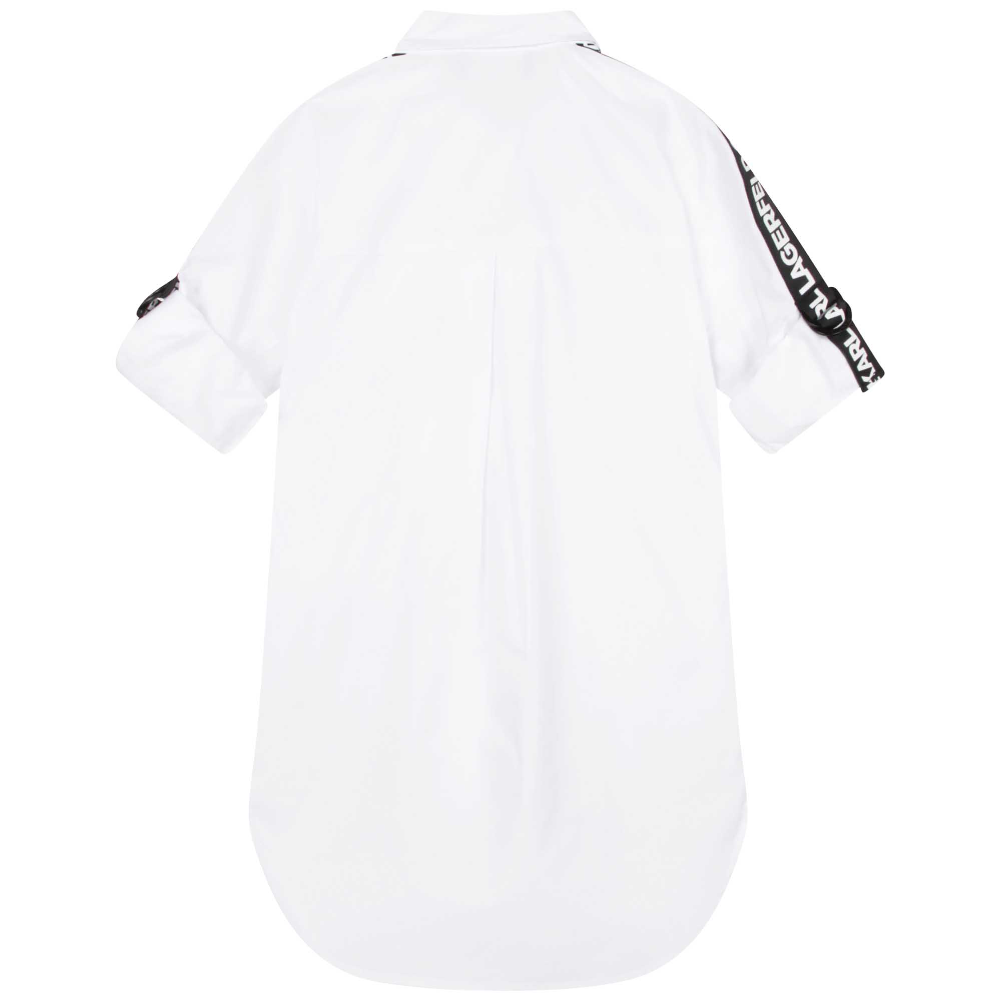 Camicia in popeline di cotone KARL LAGERFELD KIDS Per BAMBINA