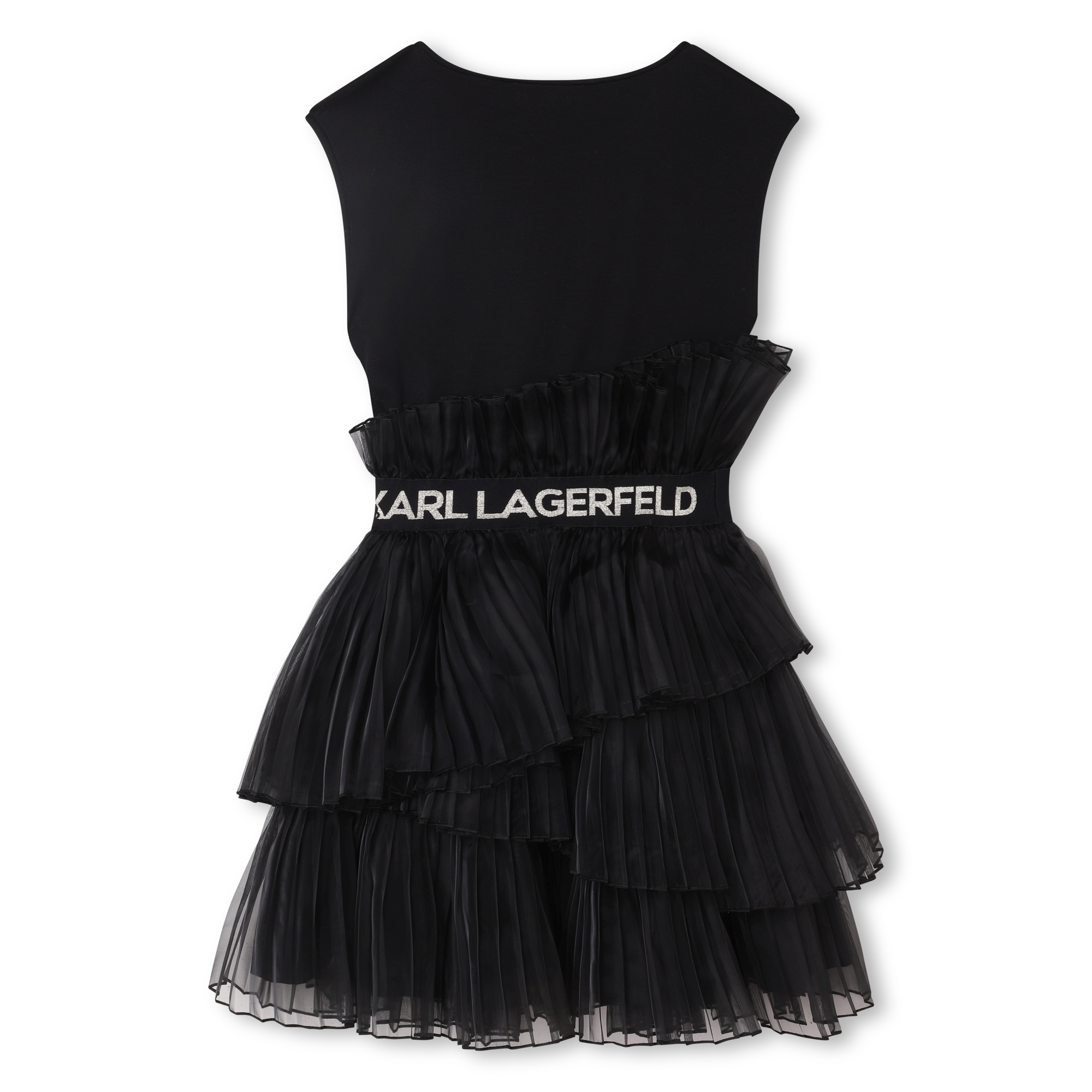 Frilled formal dress KARL LAGERFELD KIDS for GIRL