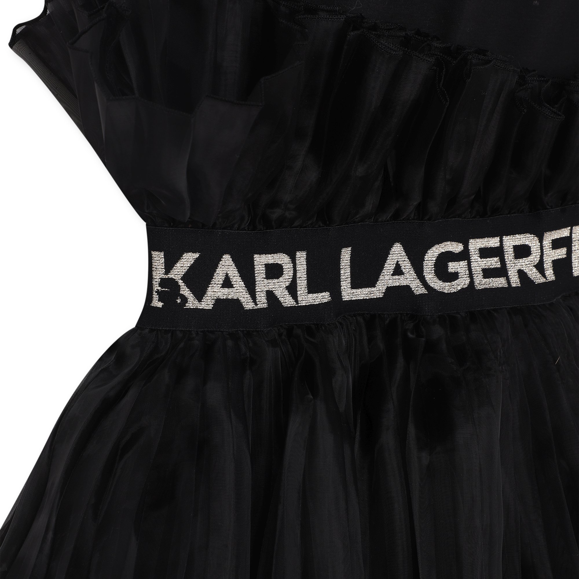 Frilled formal dress KARL LAGERFELD KIDS for GIRL