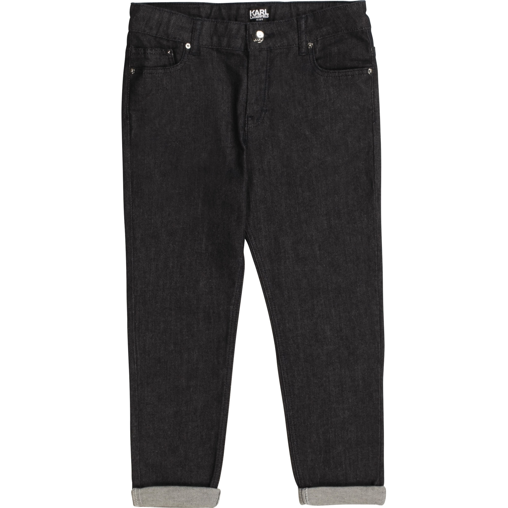 Jeans con tasca ricamata KARL LAGERFELD KIDS Per BAMBINA