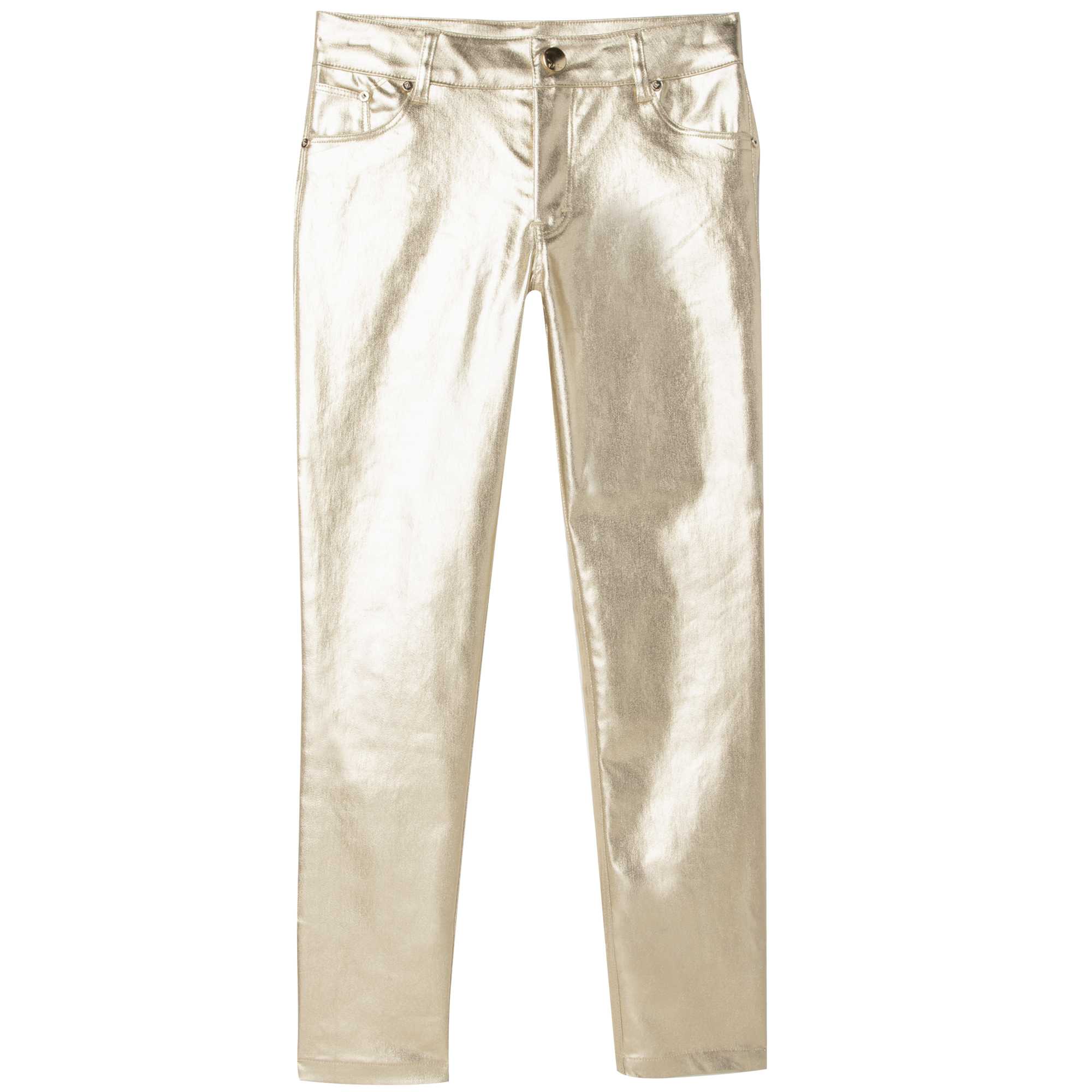 Golden-coated trousers KARL LAGERFELD KIDS for GIRL