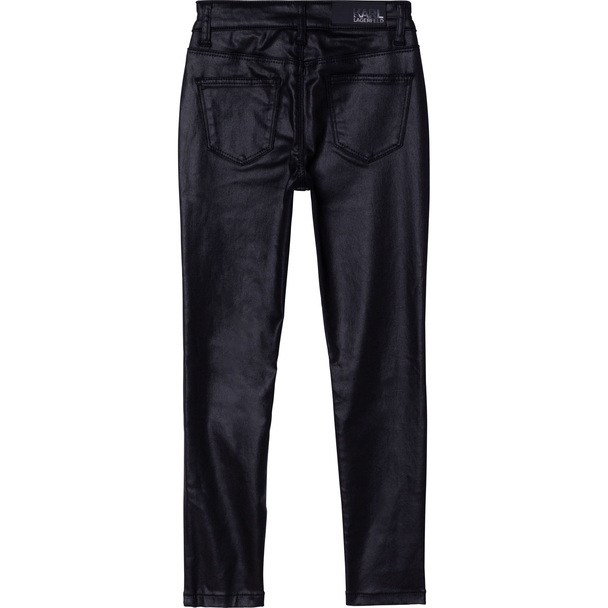 Waxed-effect trousers KARL LAGERFELD KIDS for GIRL