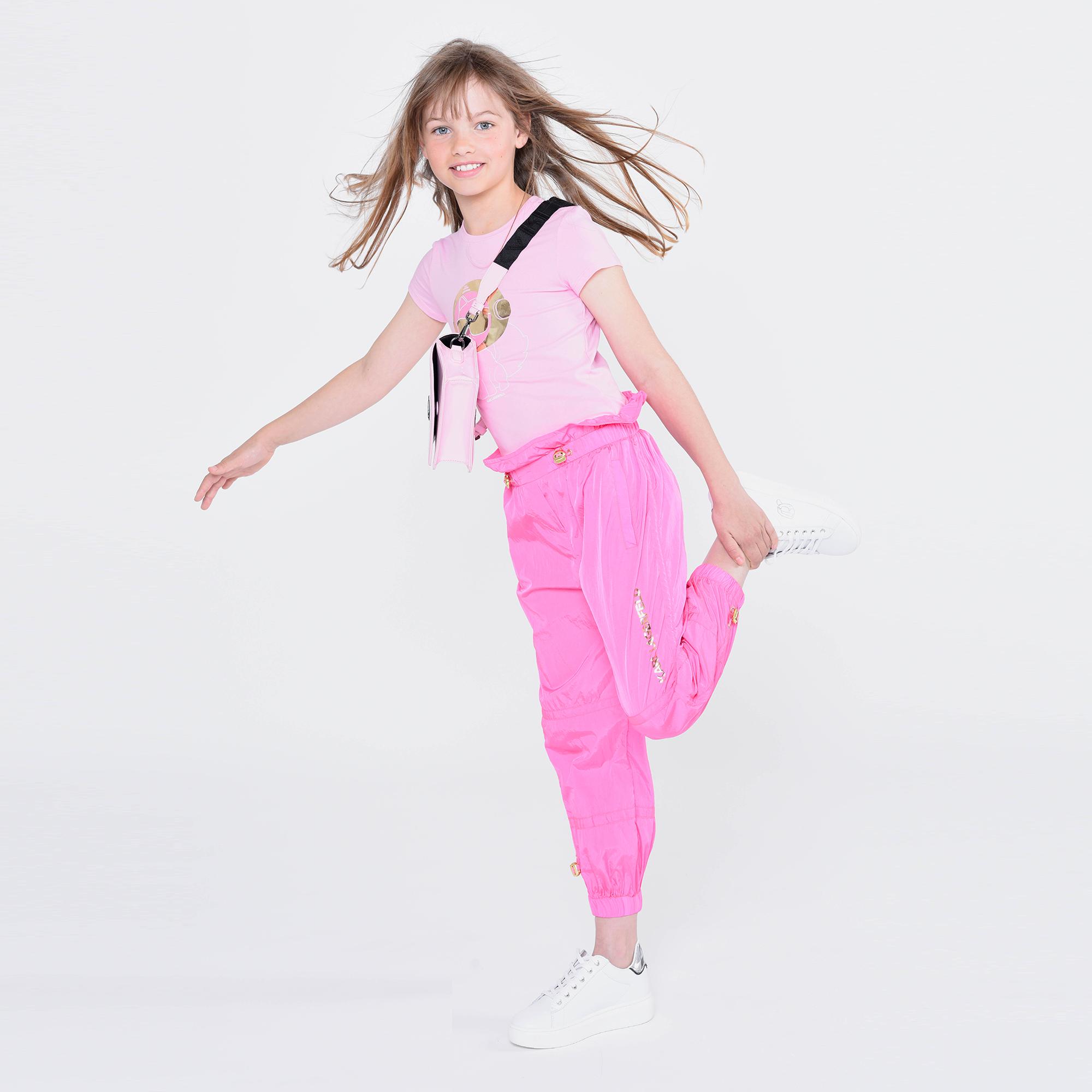 Water-repellent joggers KARL LAGERFELD KIDS for GIRL