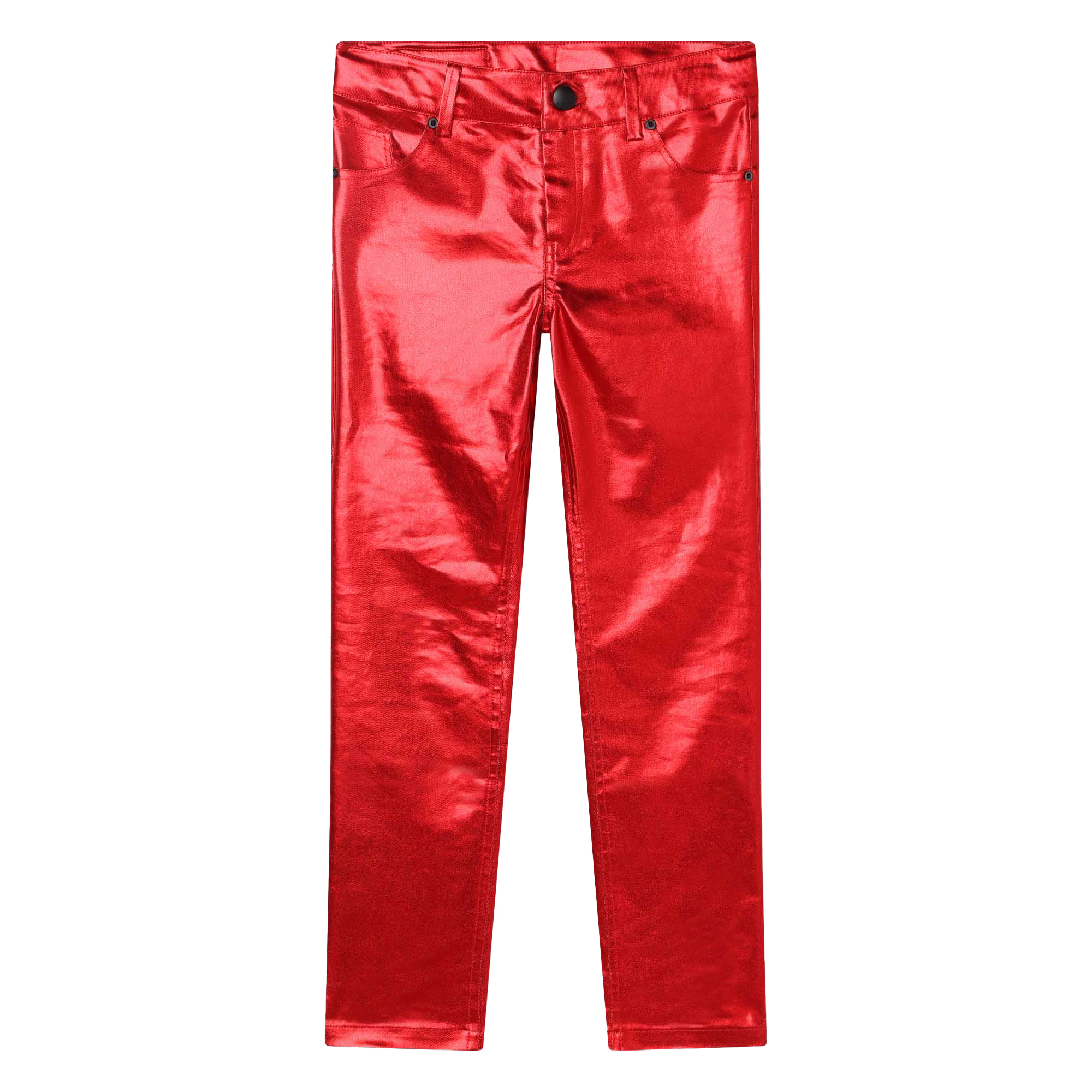 Metallic coated trousers KARL LAGERFELD KIDS for GIRL