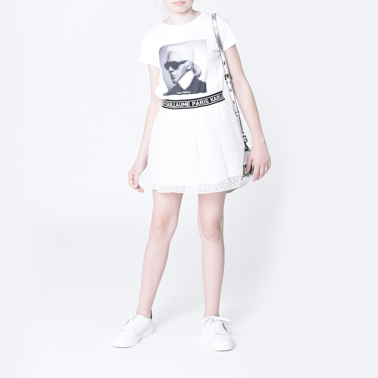 Cotton jersey T-shirt KARL LAGERFELD KIDS for GIRL