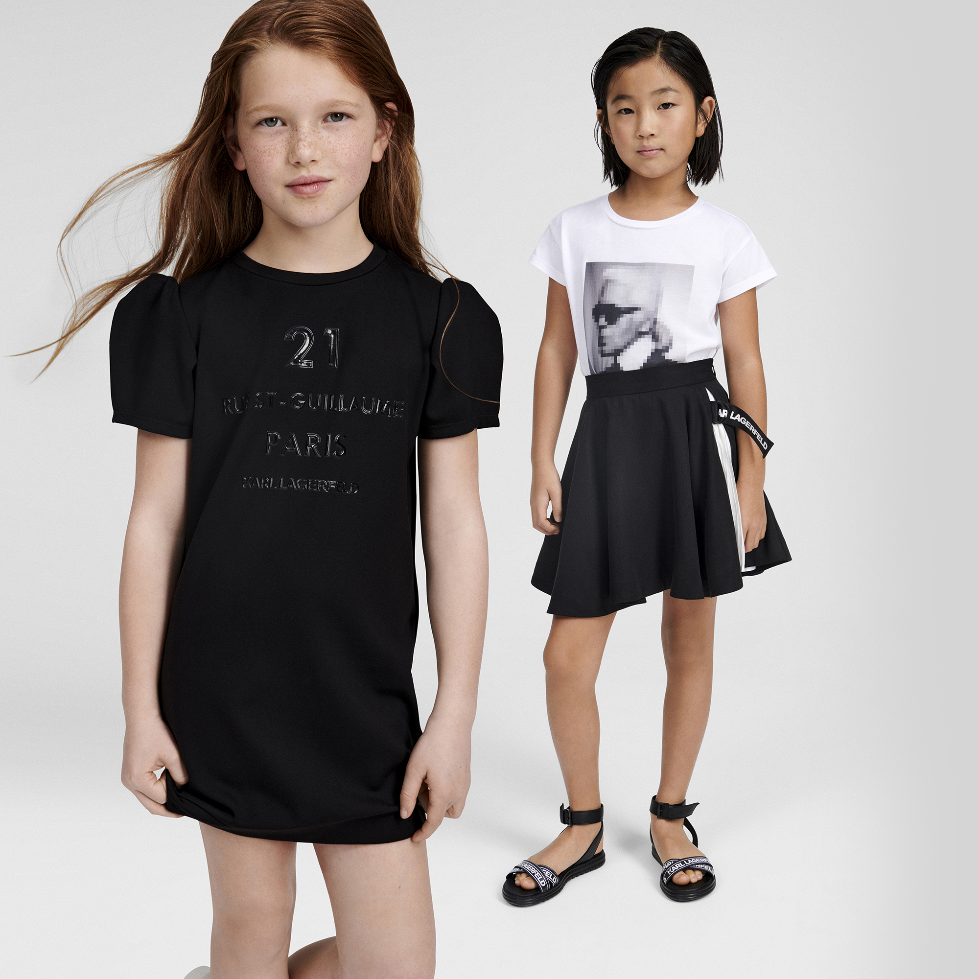Cotton jersey T-shirt KARL LAGERFELD KIDS for GIRL