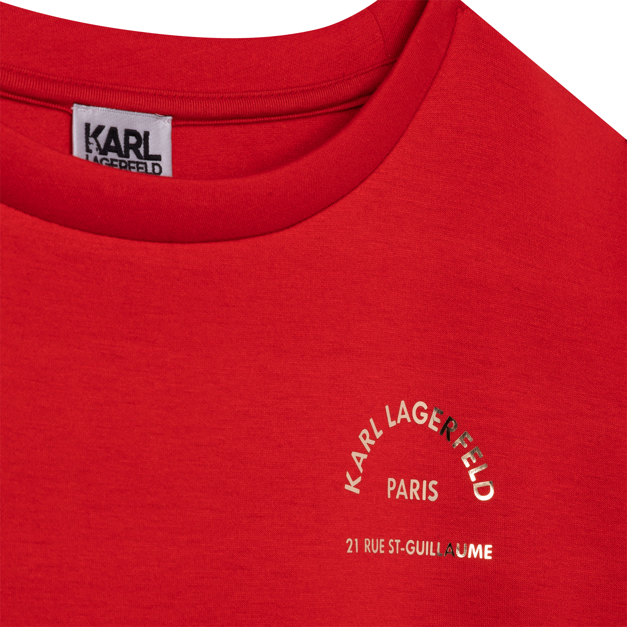 Sweat-shirt a maniche corte KARL LAGERFELD KIDS Per BAMBINA