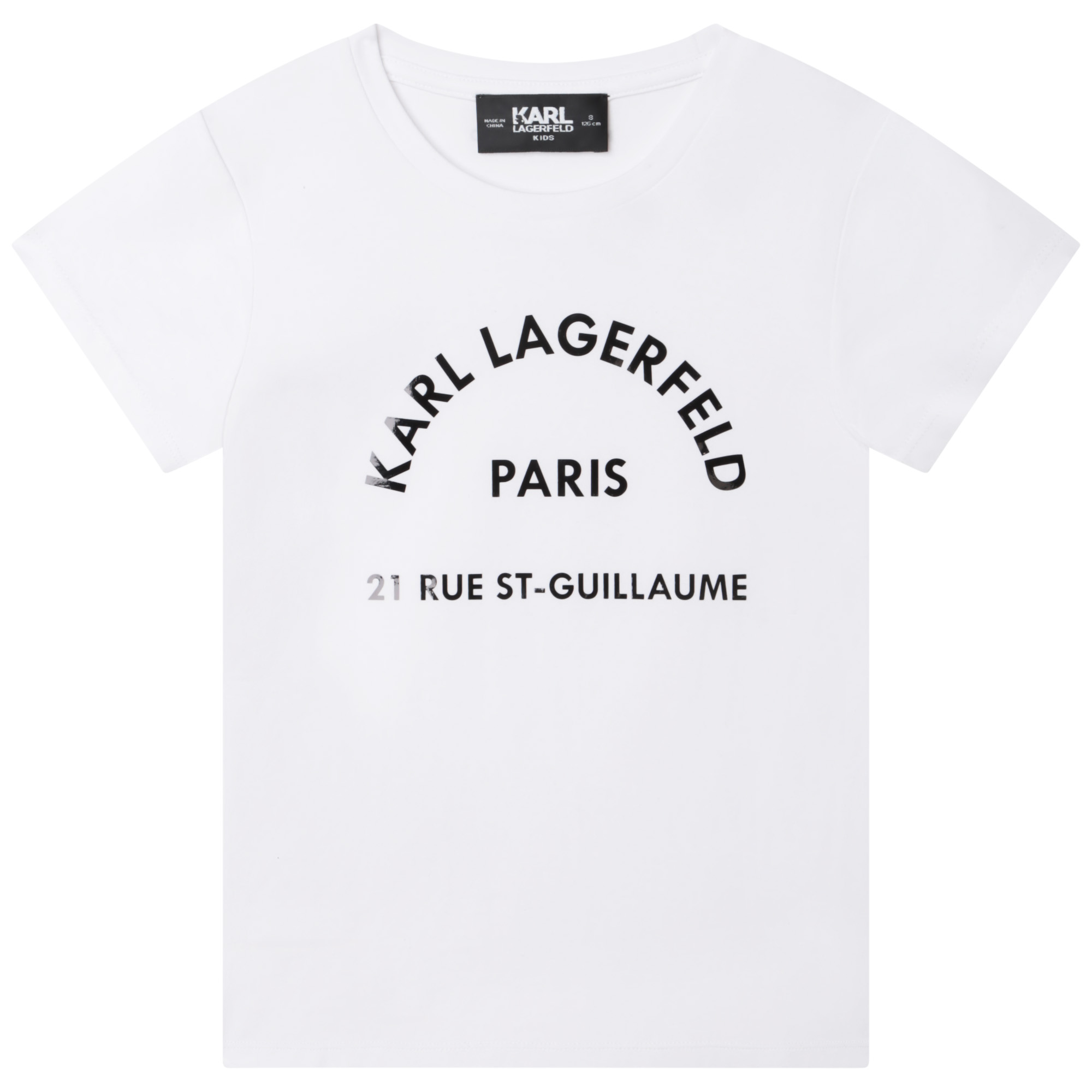 Cotton and modal T-shirt KARL LAGERFELD KIDS for GIRL