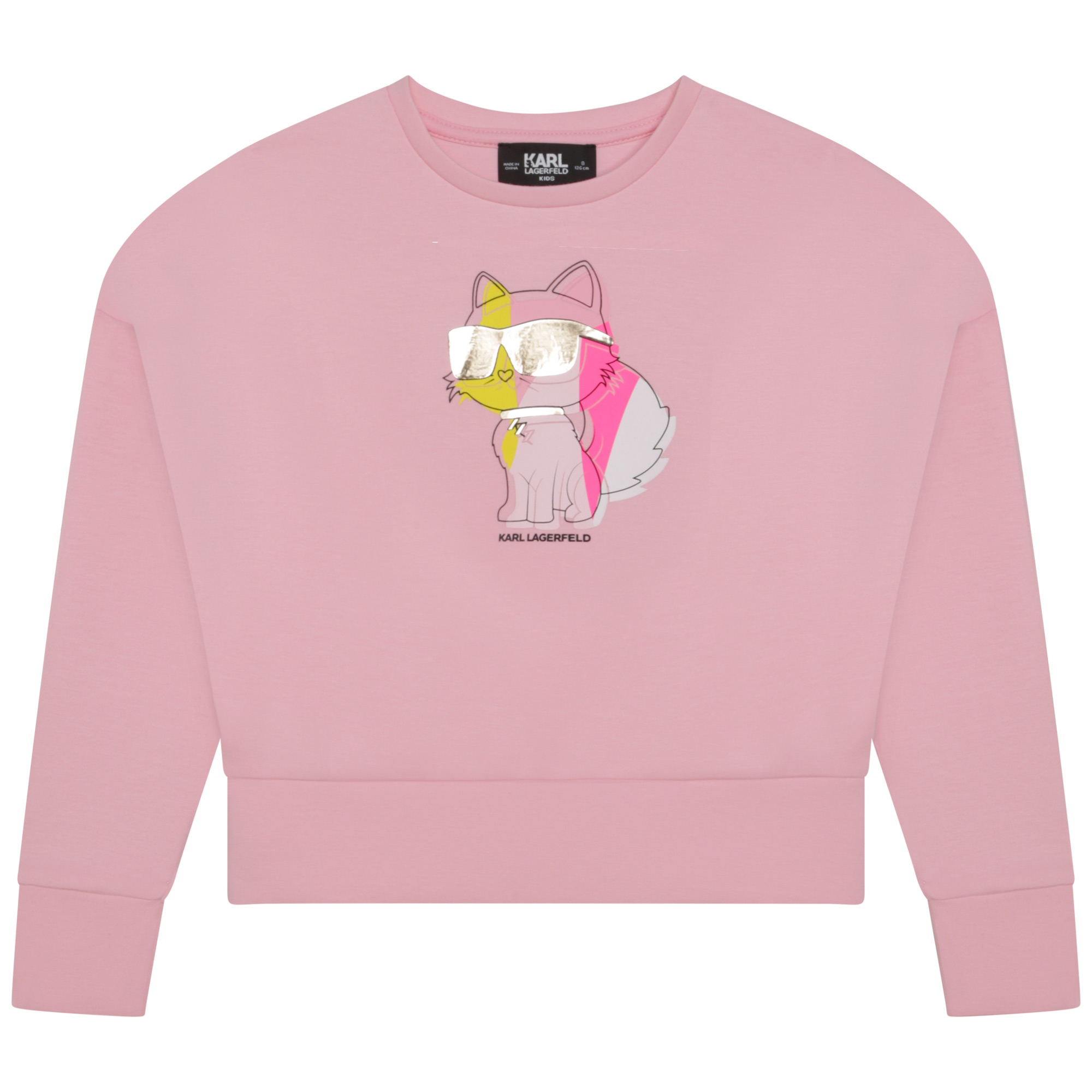 Printed sweatshirt KARL LAGERFELD KIDS for GIRL