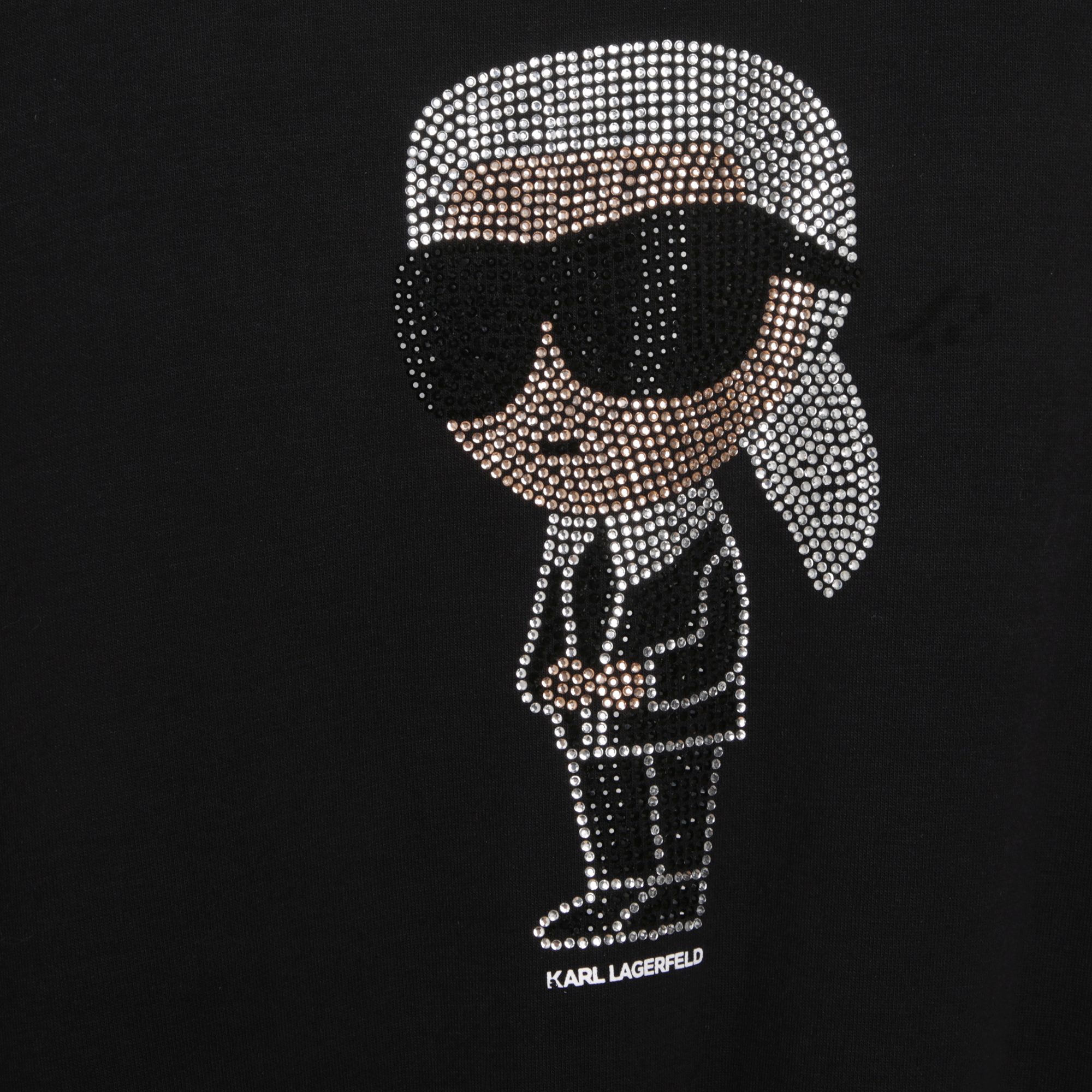 Rhinestone-design sweatshirt KARL LAGERFELD KIDS for GIRL