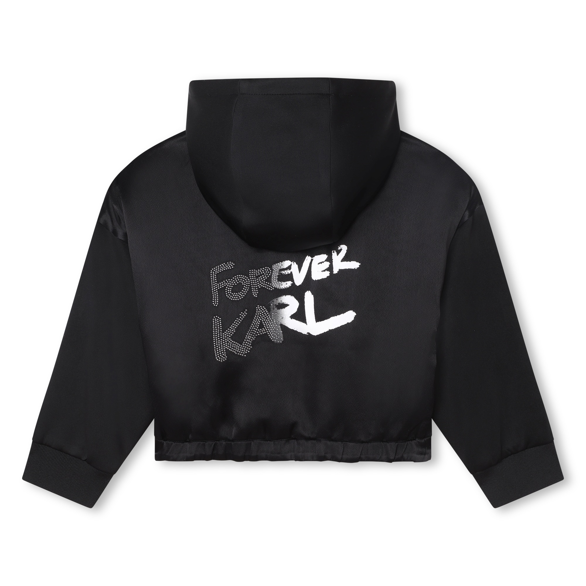 Hooded jogging cardigan KARL LAGERFELD KIDS for GIRL