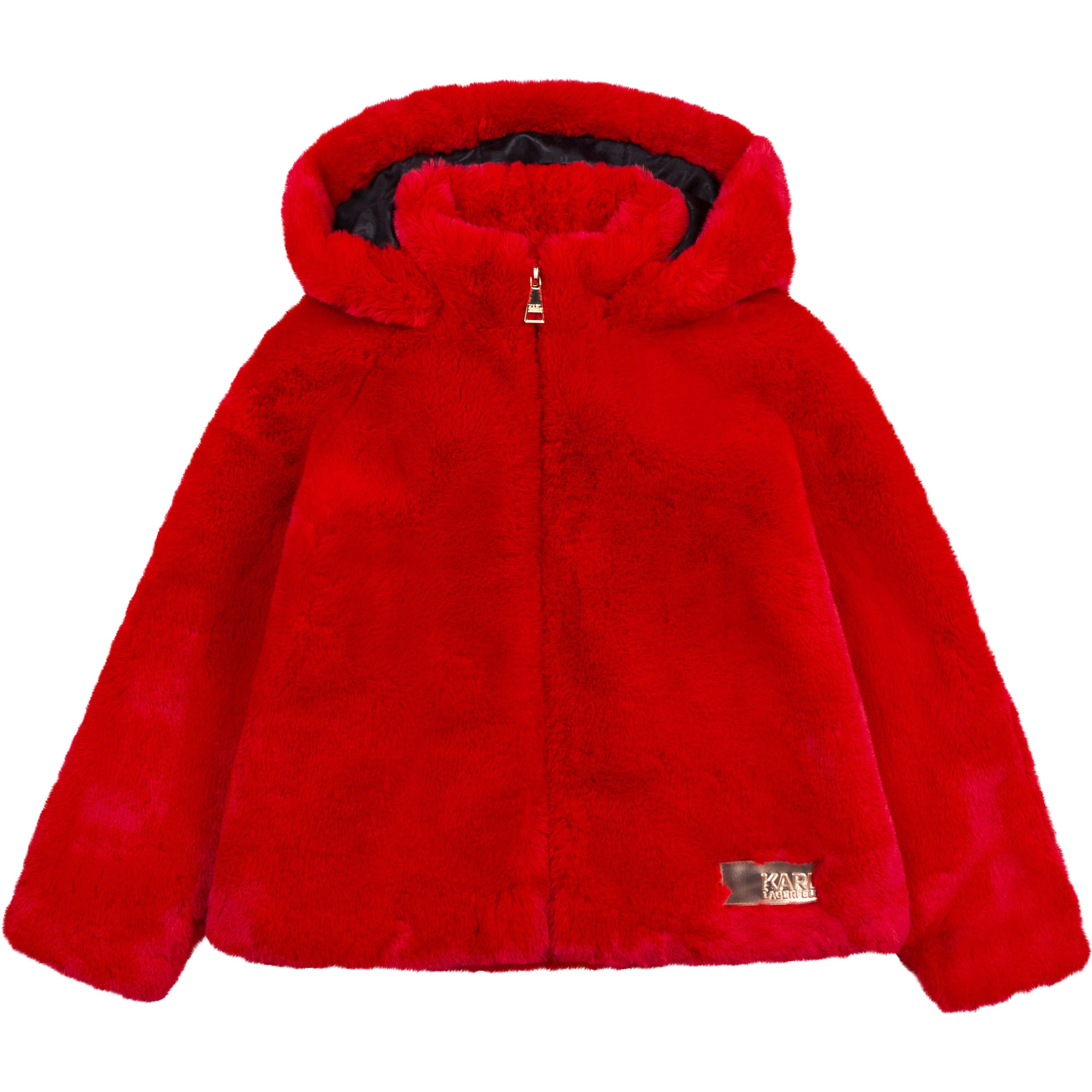 Faux fur jacket KARL LAGERFELD KIDS for GIRL