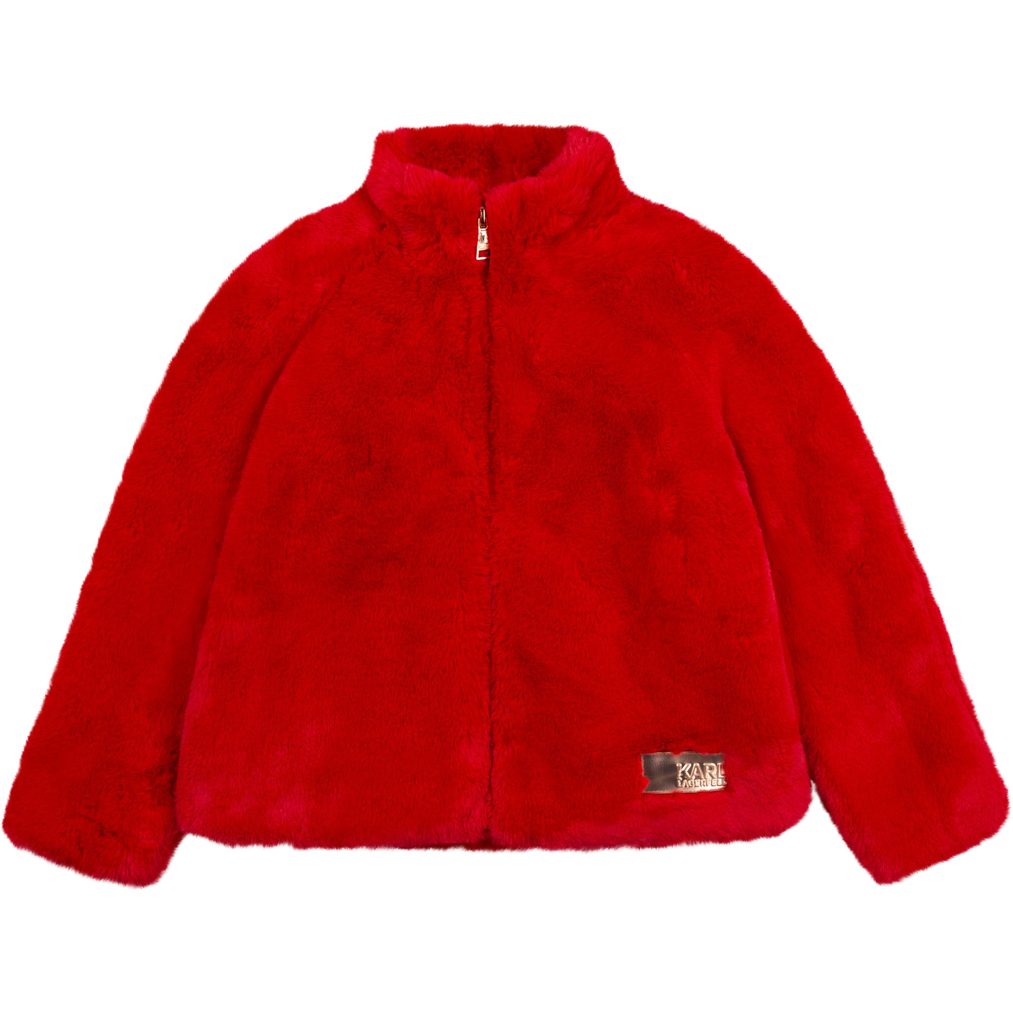 Faux fur jacket KARL LAGERFELD KIDS for GIRL