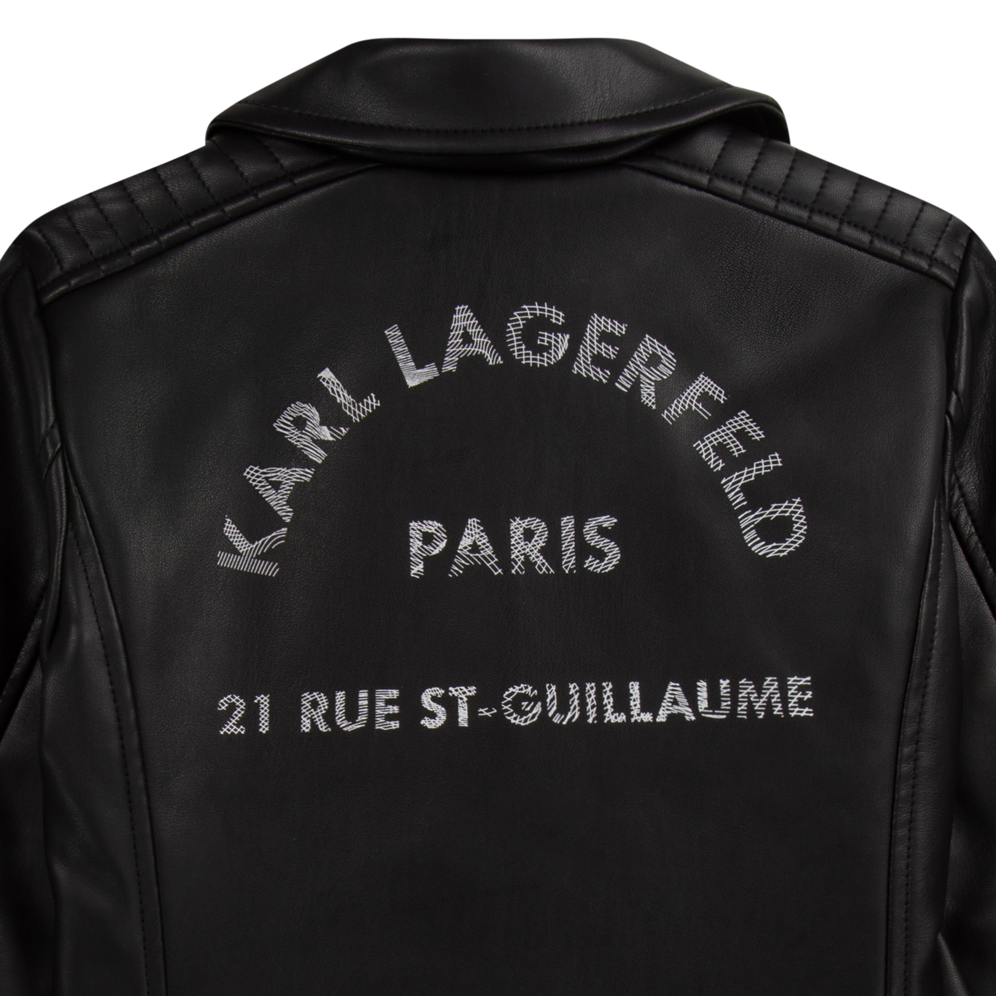 Lined biker-style jacket KARL LAGERFELD KIDS for GIRL