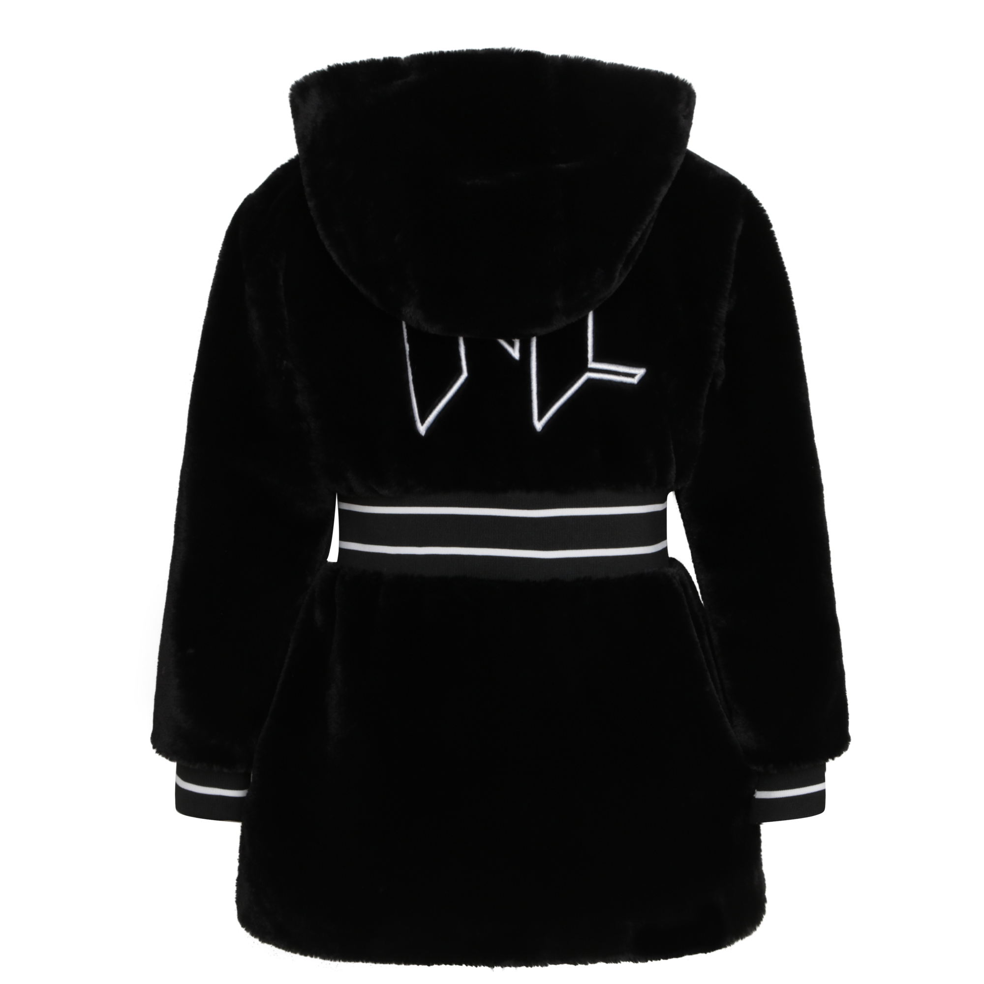 Zip-up hooded coat KARL LAGERFELD KIDS for GIRL