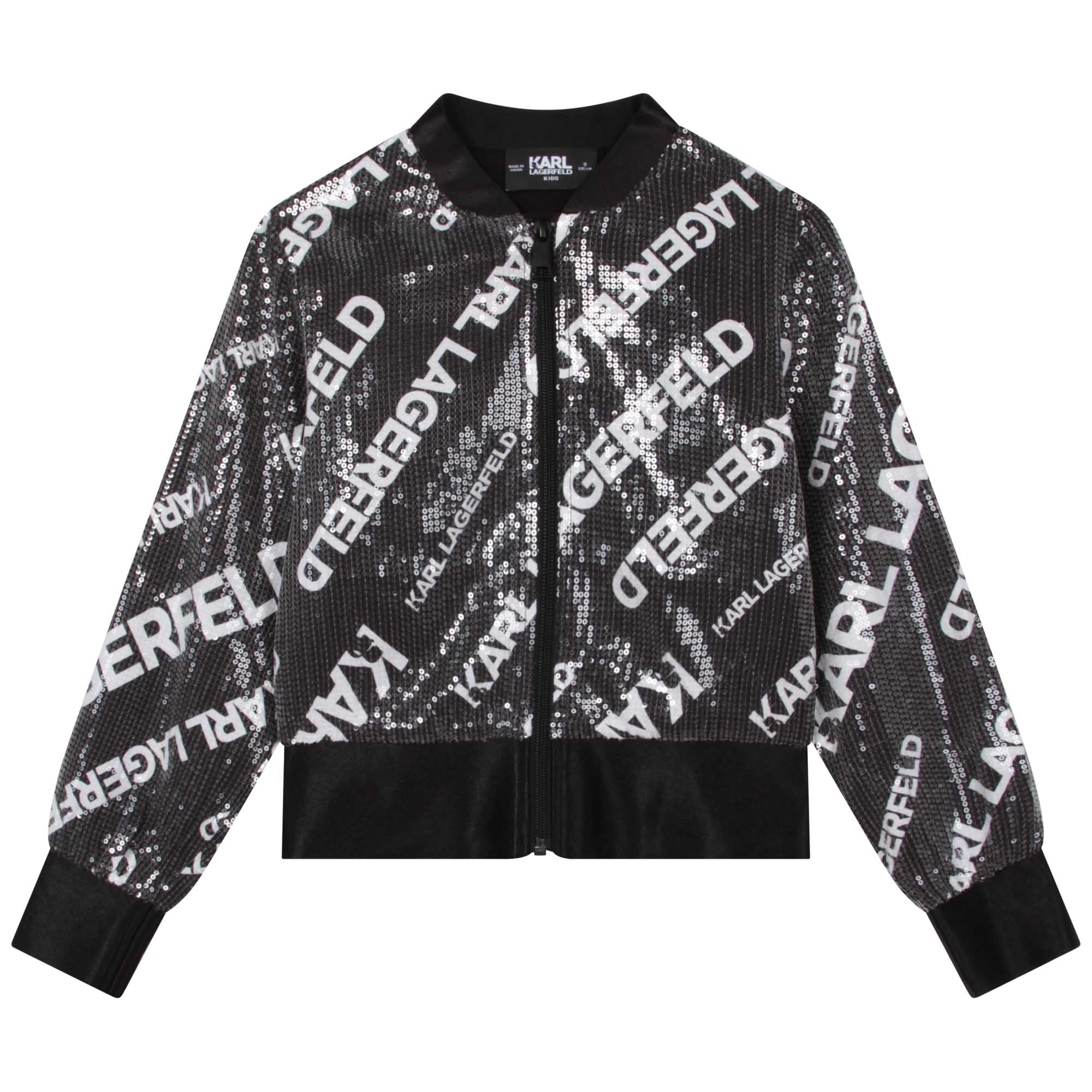 Printed sequinned jacket KARL LAGERFELD KIDS for GIRL