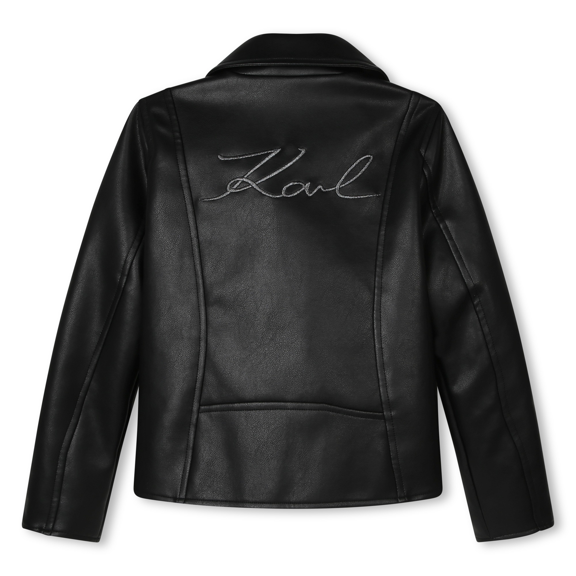 Coated biker jacket KARL LAGERFELD KIDS for GIRL