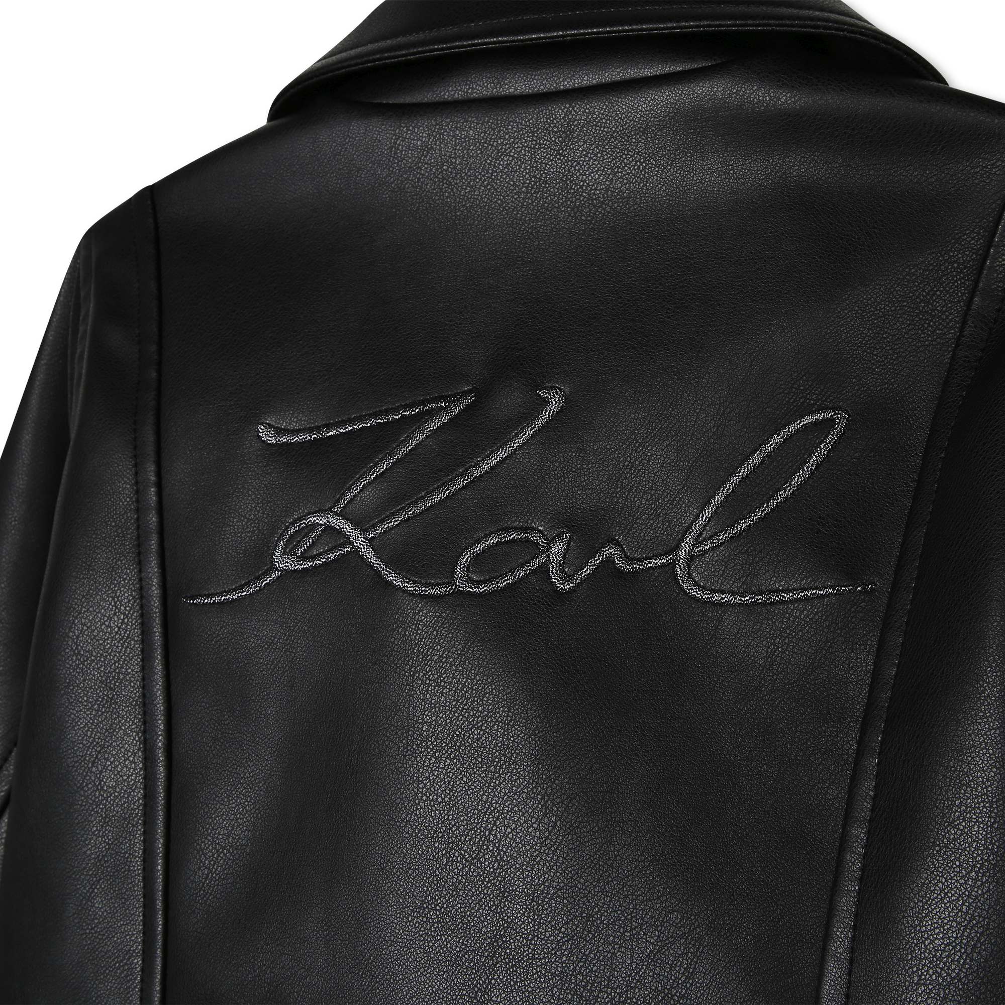 Coated biker jacket KARL LAGERFELD KIDS for GIRL