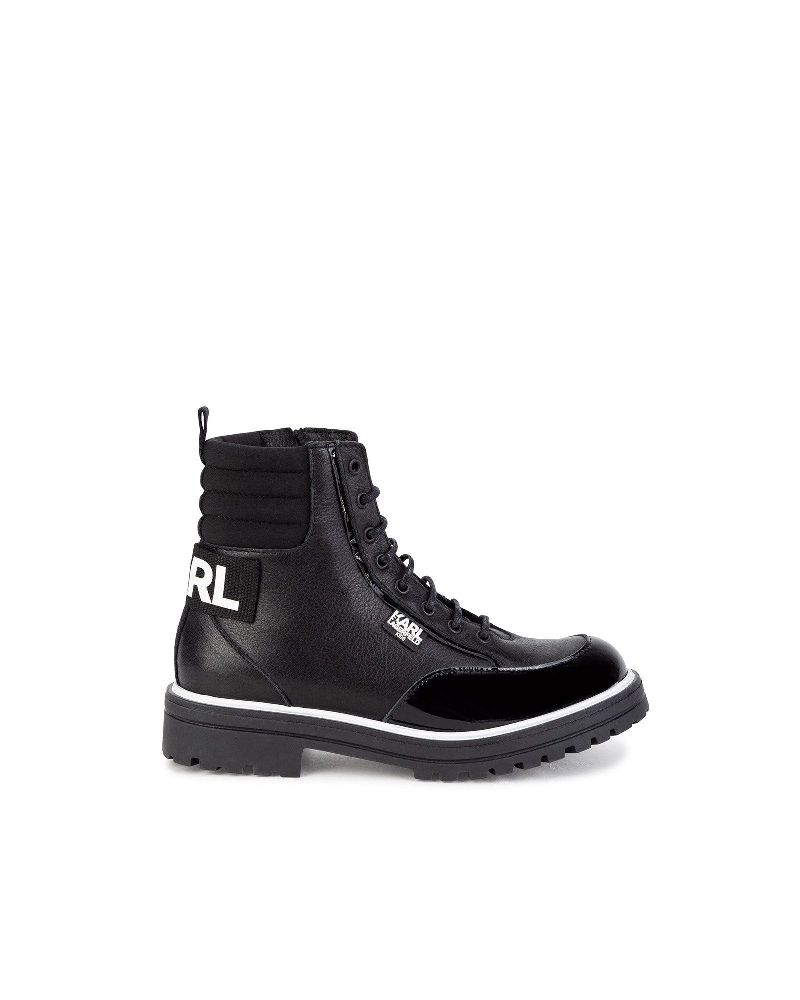 Ankle boots with zips and laces KARL LAGERFELD KIDS for GIRL