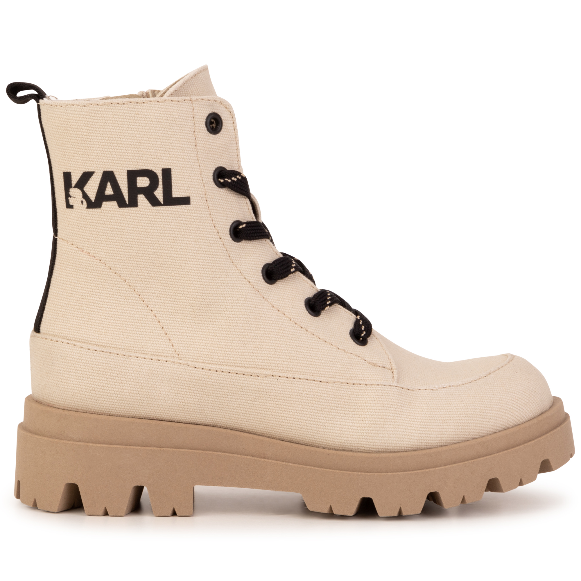 Ankle boots with zip and laces KARL LAGERFELD KIDS for GIRL