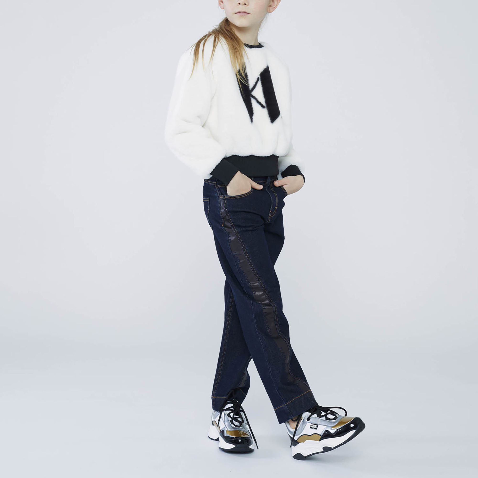 Two-Tone Sneakers KARL LAGERFELD KIDS for GIRL