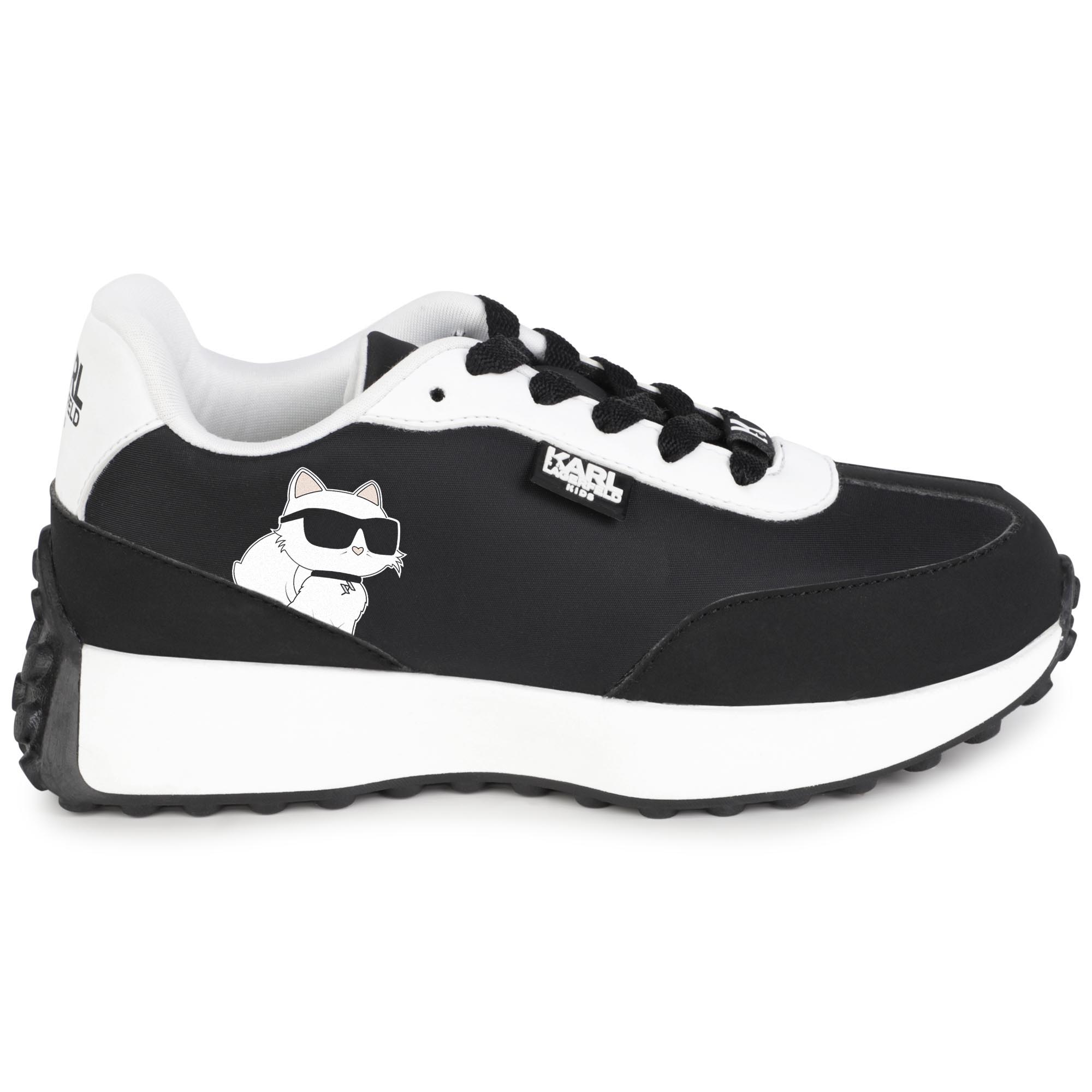 Retro lace-up trainers KARL LAGERFELD KIDS for GIRL