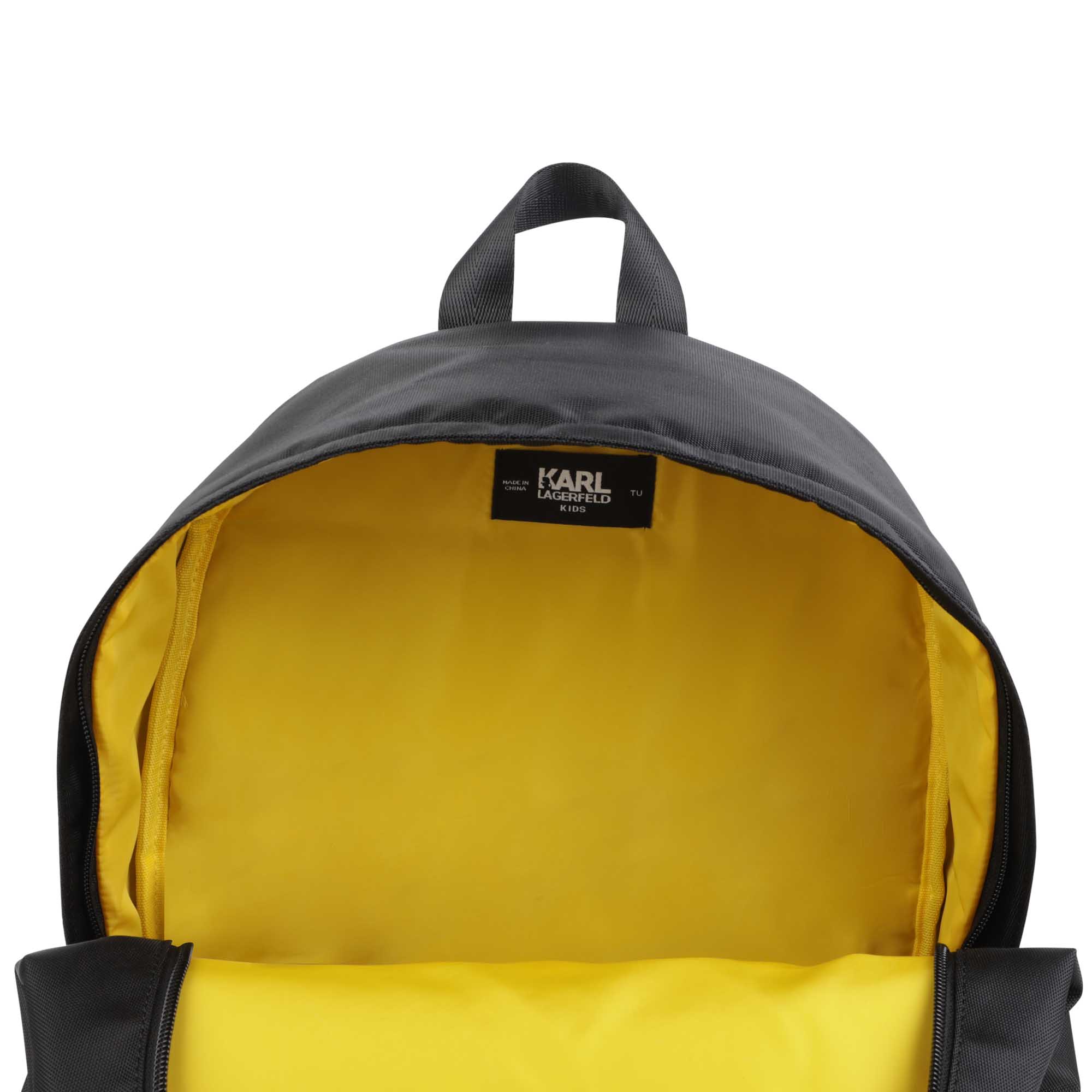 Waxed Canvas Backpack KARL LAGERFELD KIDS for BOY