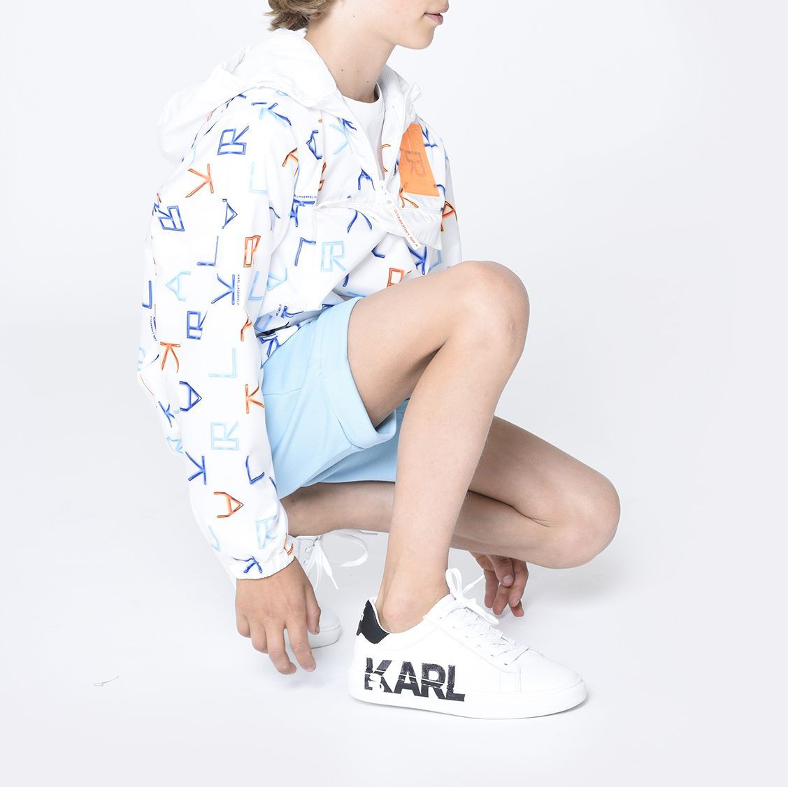 Cotton bermuda shorts KARL LAGERFELD KIDS for BOY