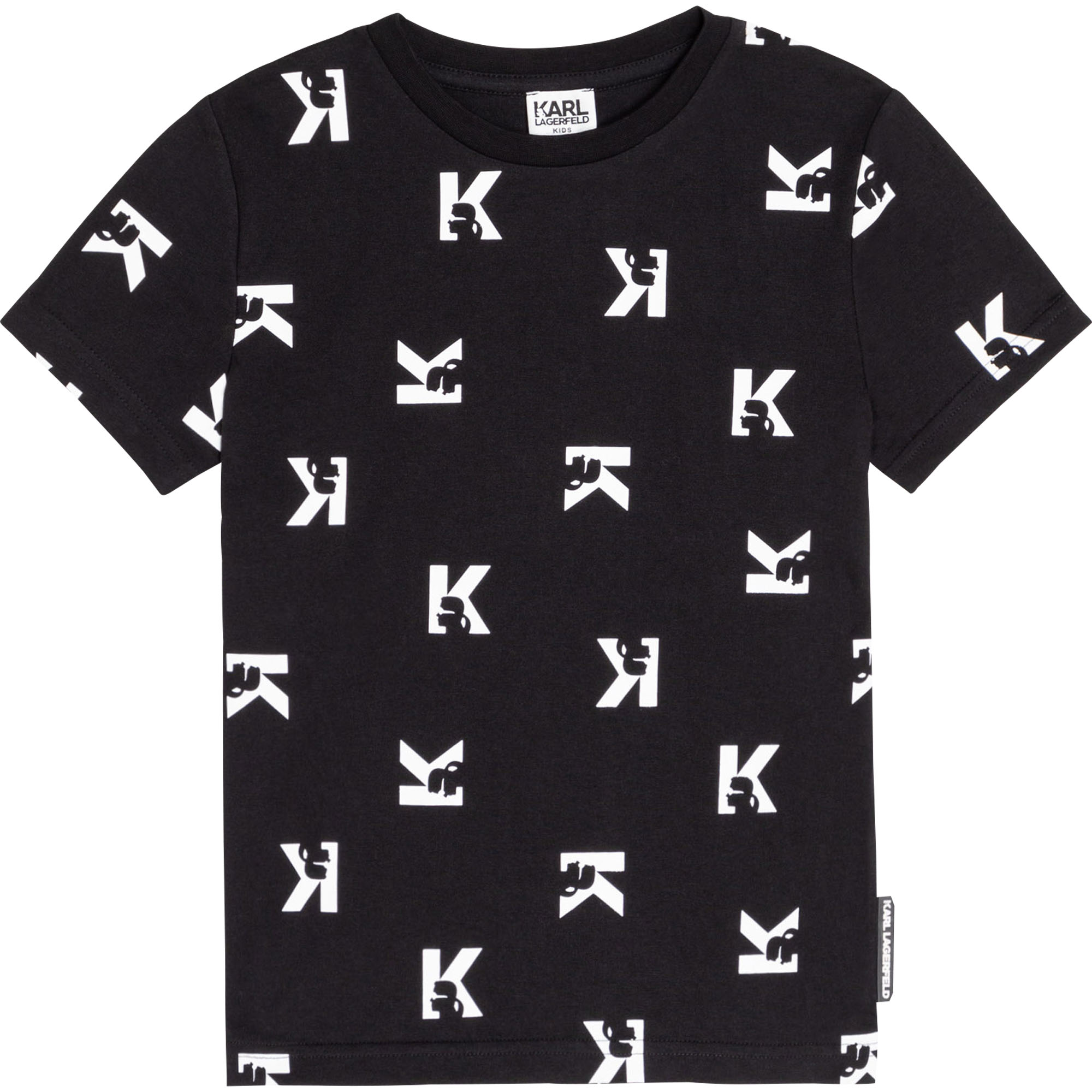 T-shirt in cotone bio stampata KARL LAGERFELD KIDS Per RAGAZZO
