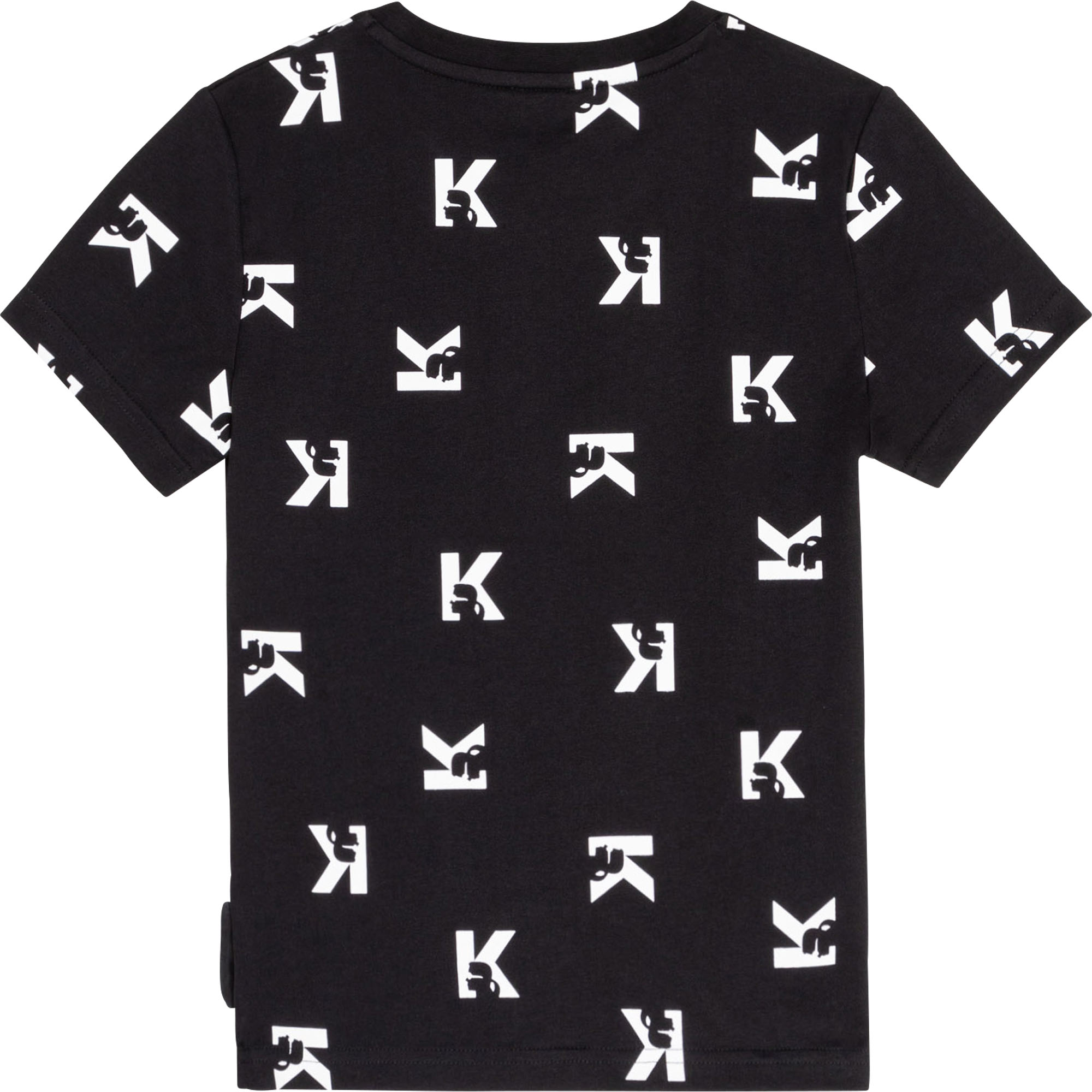 T-shirt van biokatoen met print KARL LAGERFELD KIDS Voor
