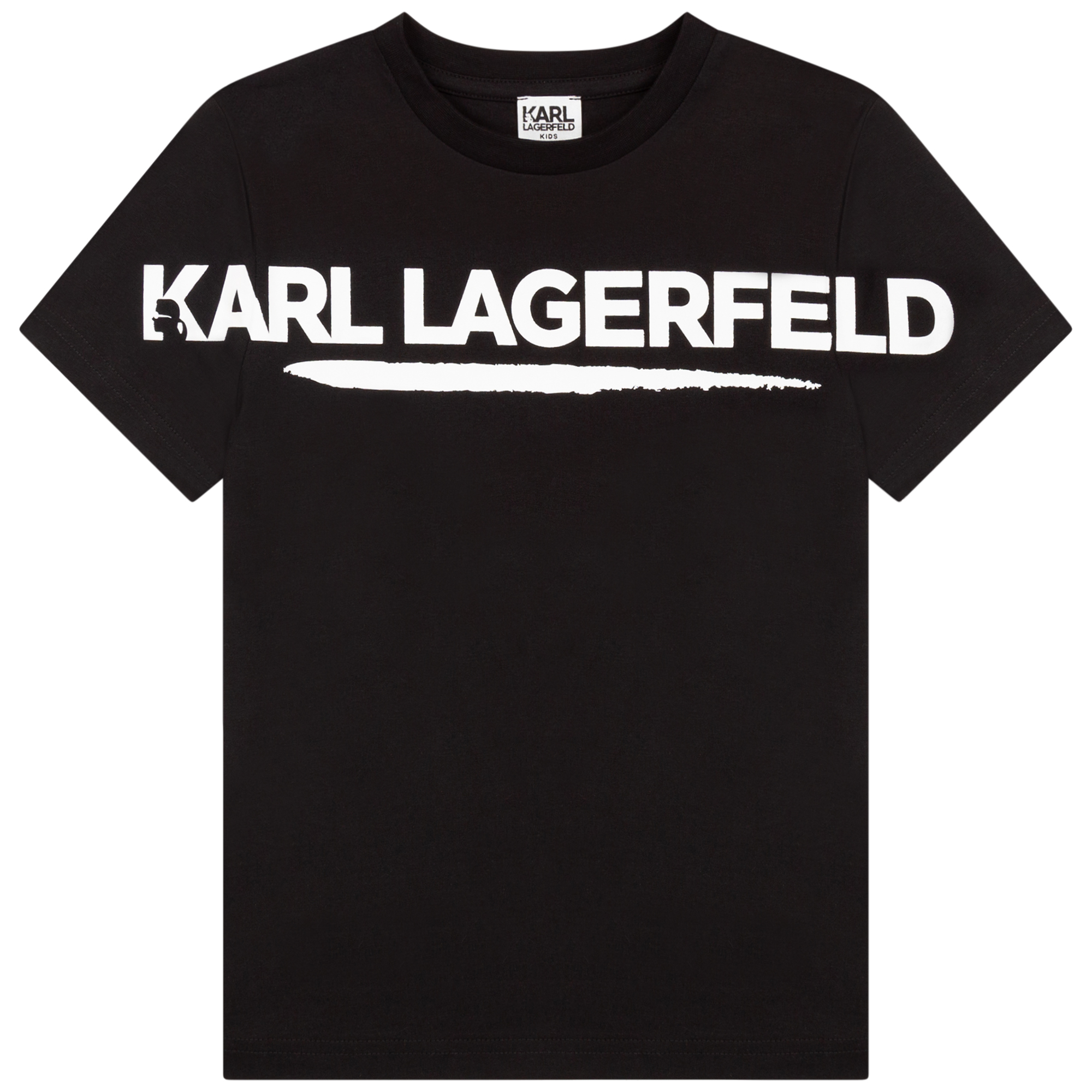 KARL LAGERFELD KIDS T-shirt coton bio avec imprimé GARCON 4A Noir