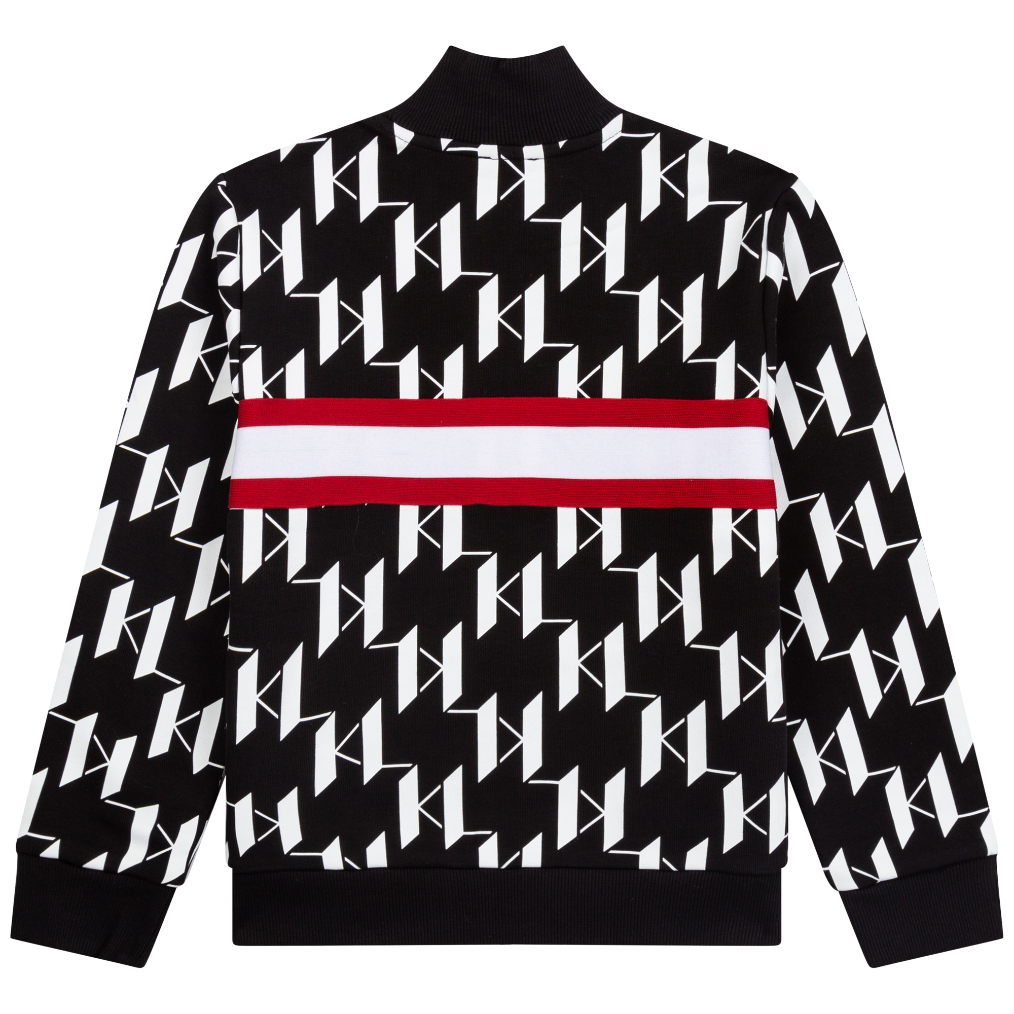 Printed zip-up sweatshirt KARL LAGERFELD KIDS for BOY