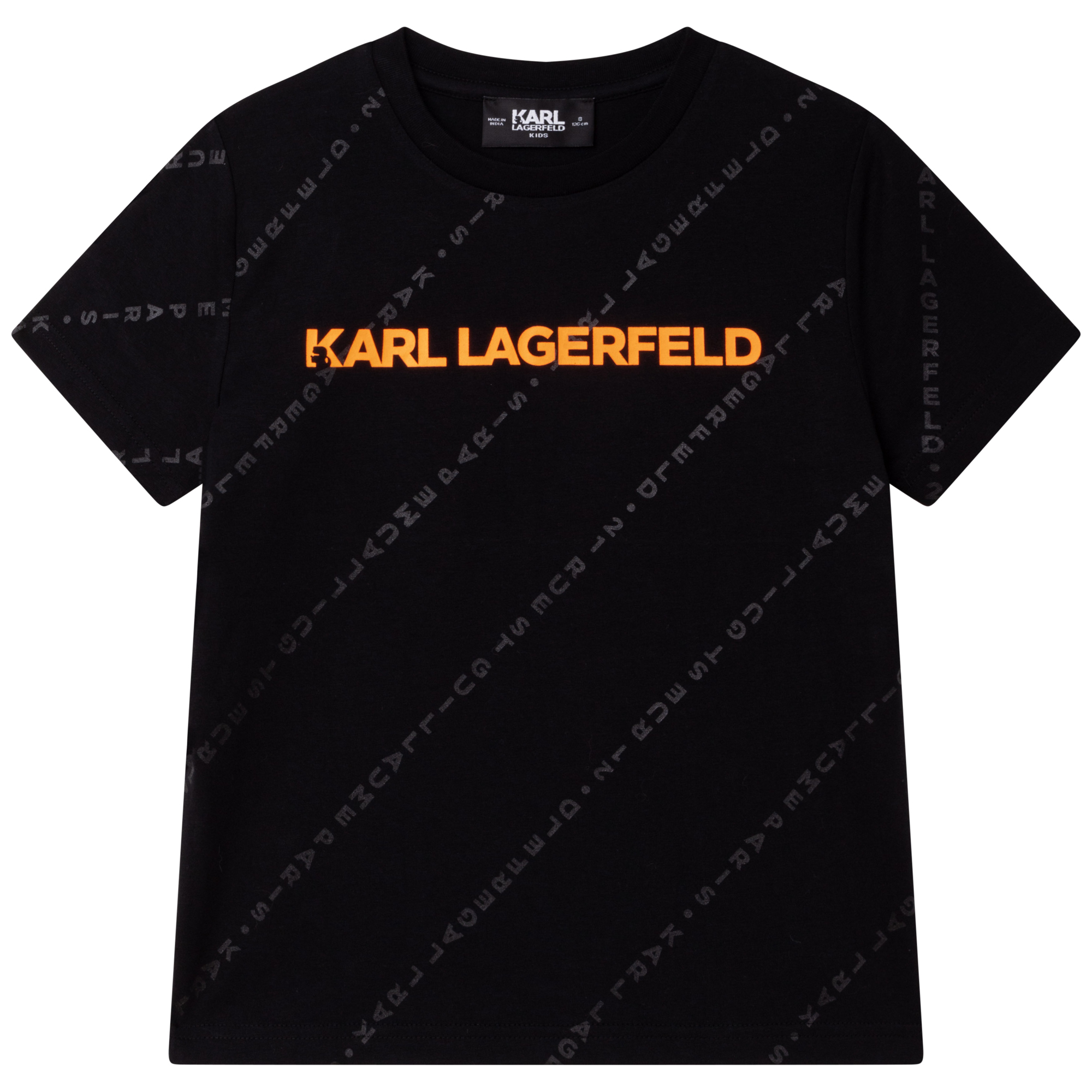 Printed cotton T-shirt KARL LAGERFELD KIDS for BOY