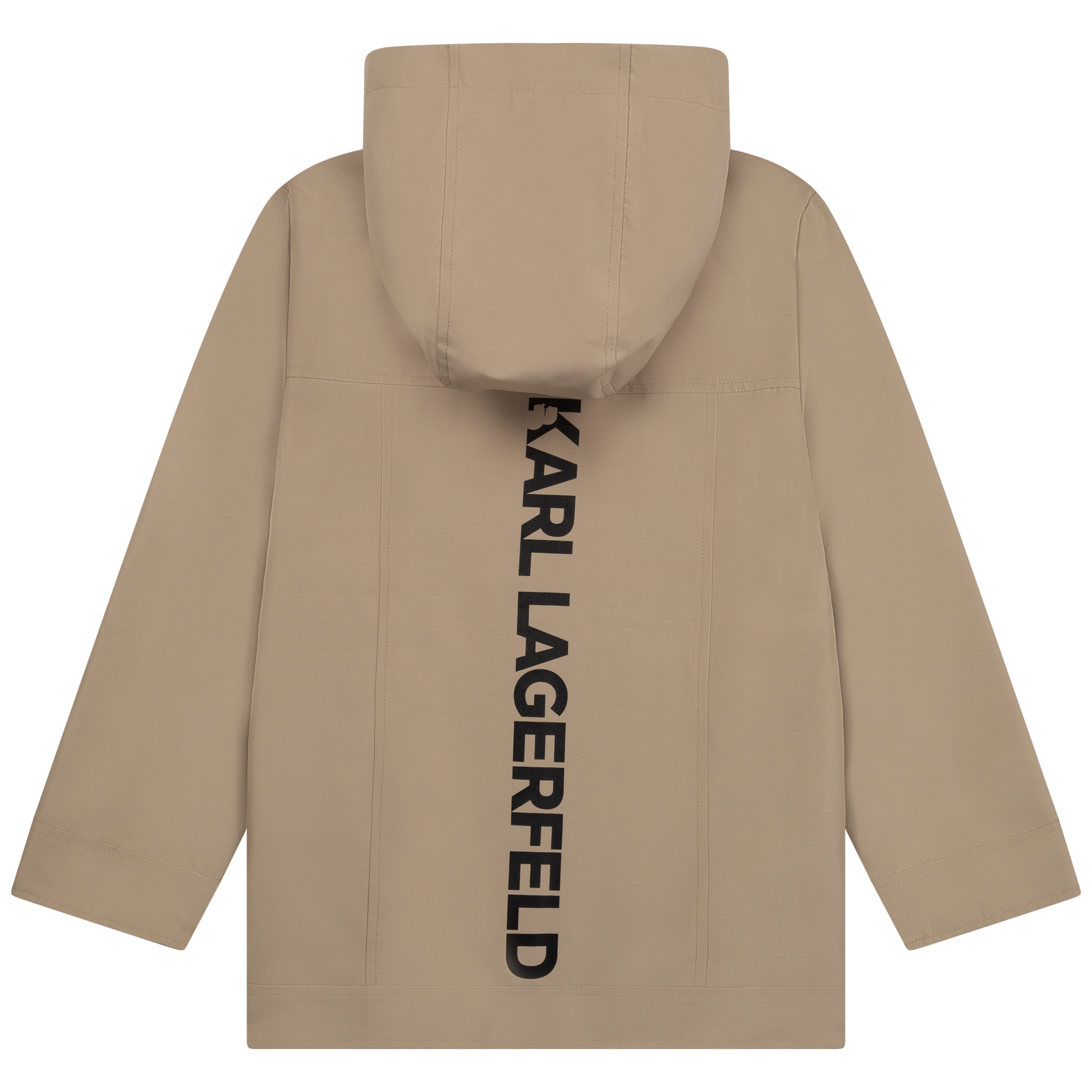 Long zip-up hooded parka KARL LAGERFELD KIDS for BOY