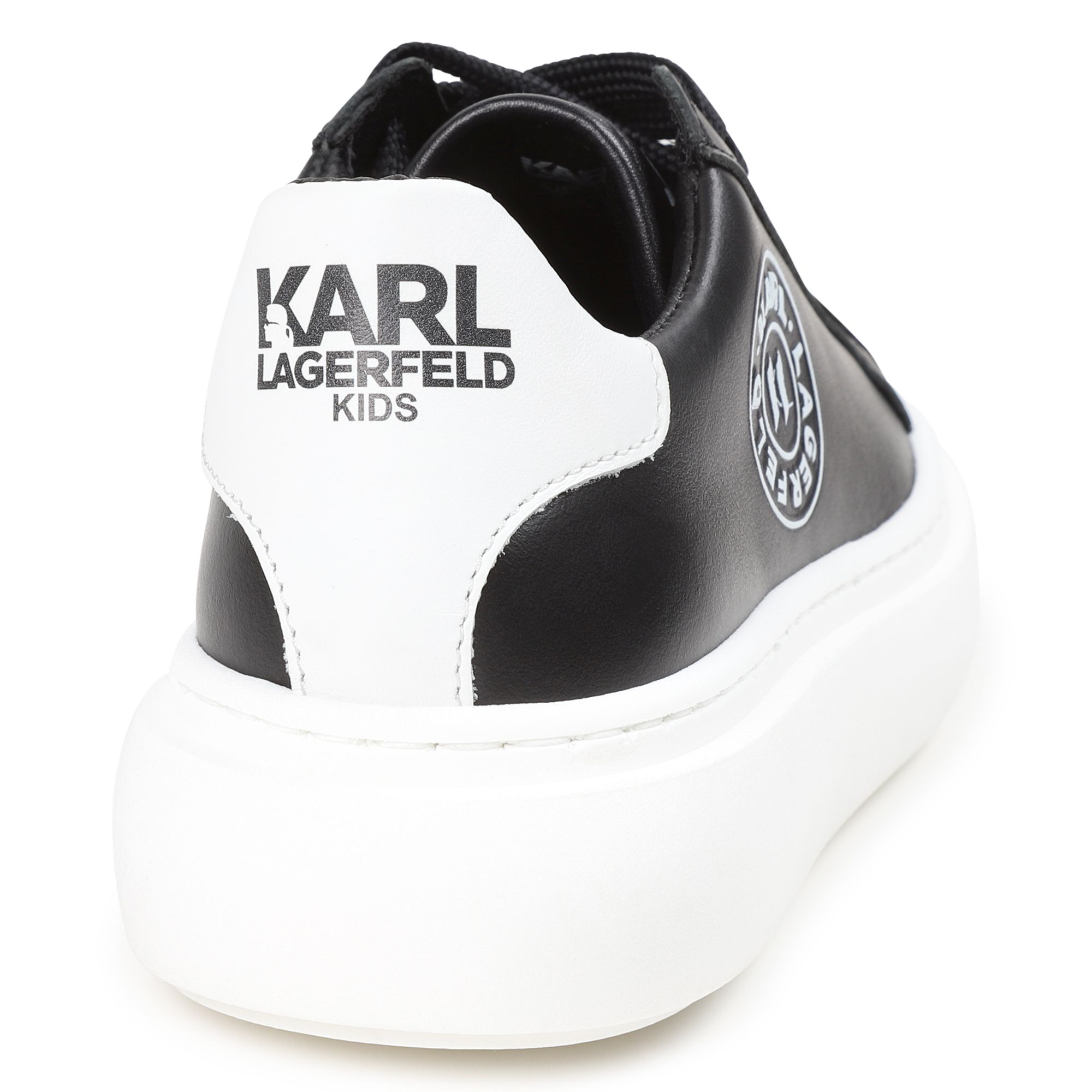 Sneakers in pelle con lacci KARL LAGERFELD KIDS Per RAGAZZO