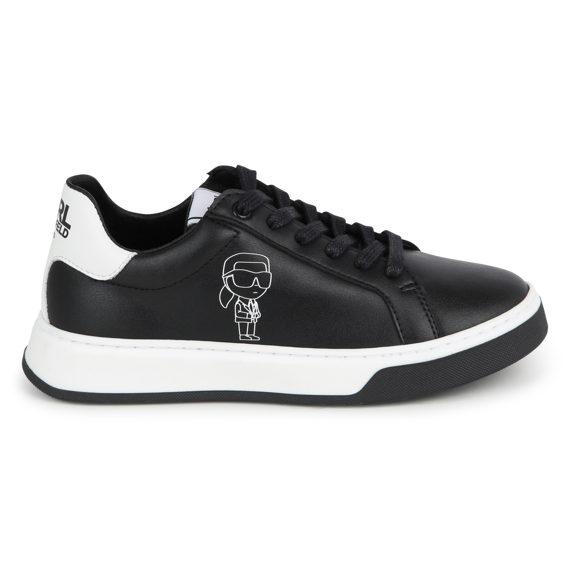 Low-top leather trainers KARL LAGERFELD KIDS for BOY