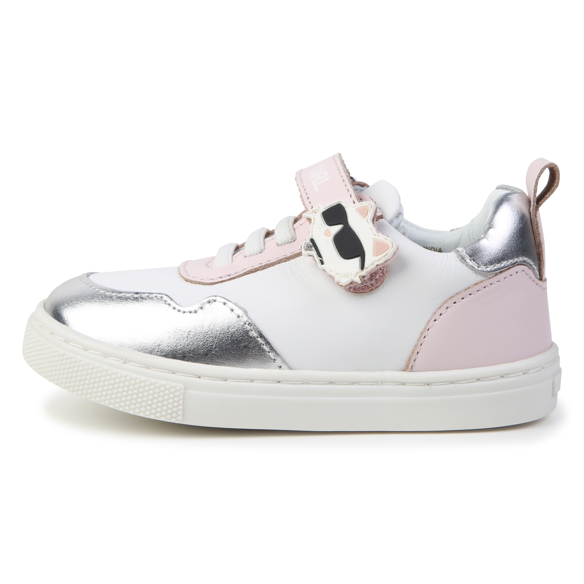 Leather lace-up trainers KARL LAGERFELD KIDS for UNISEX